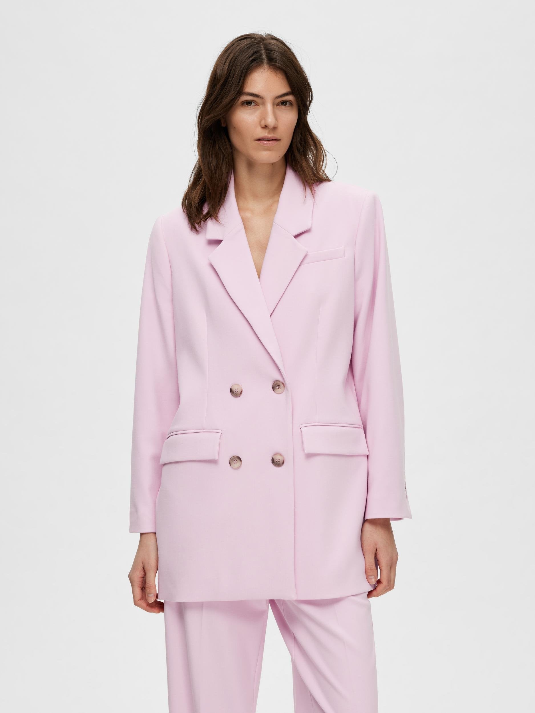 Myla Pink Oversize Blazer | Selected Femme