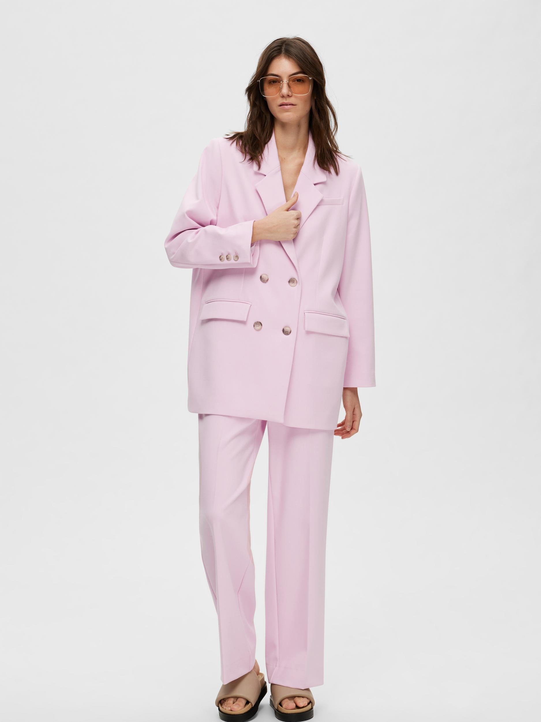 Myla Pink Oversize Blazer | Selected Femme