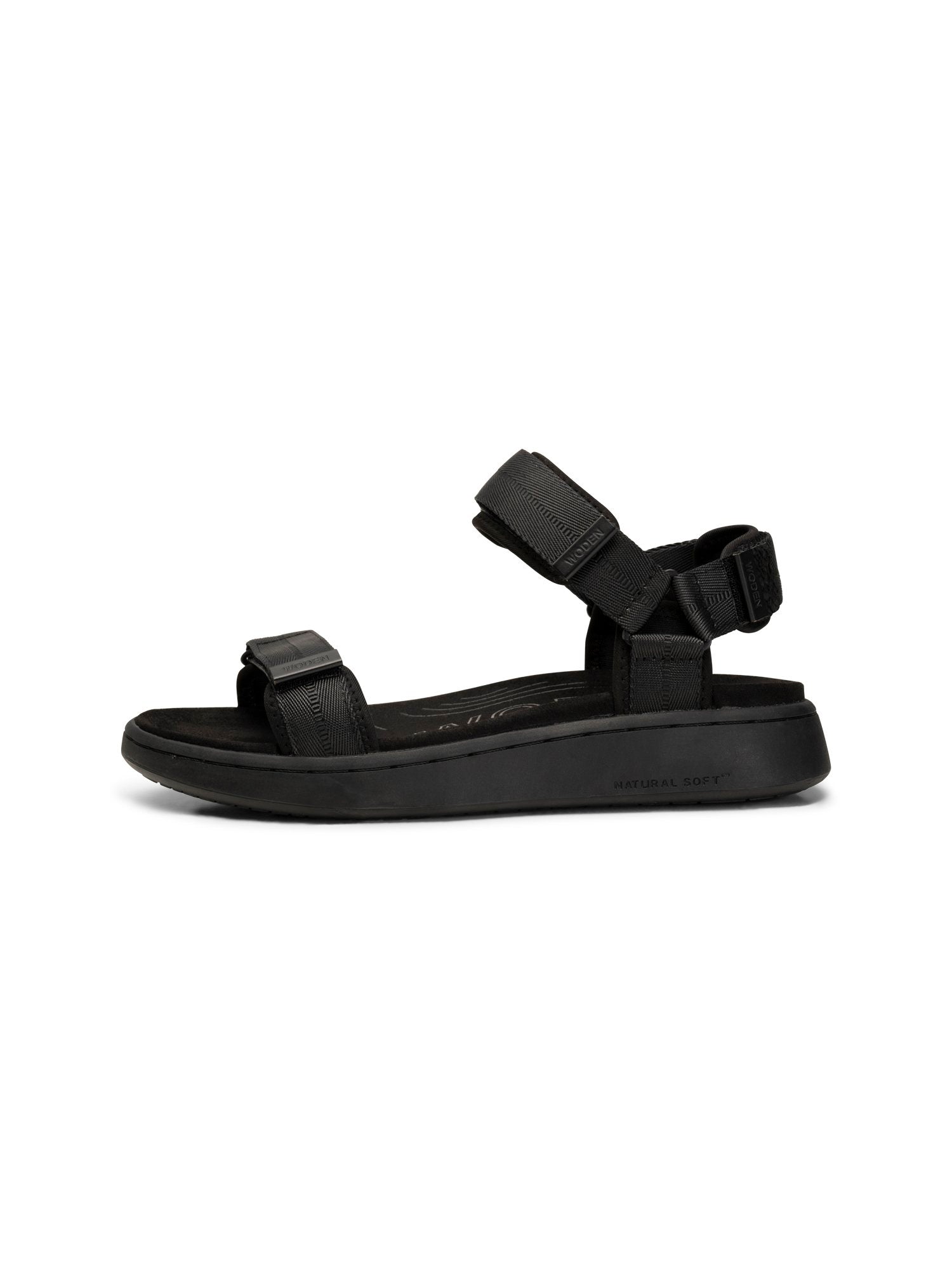 Line black black sandal | Woden