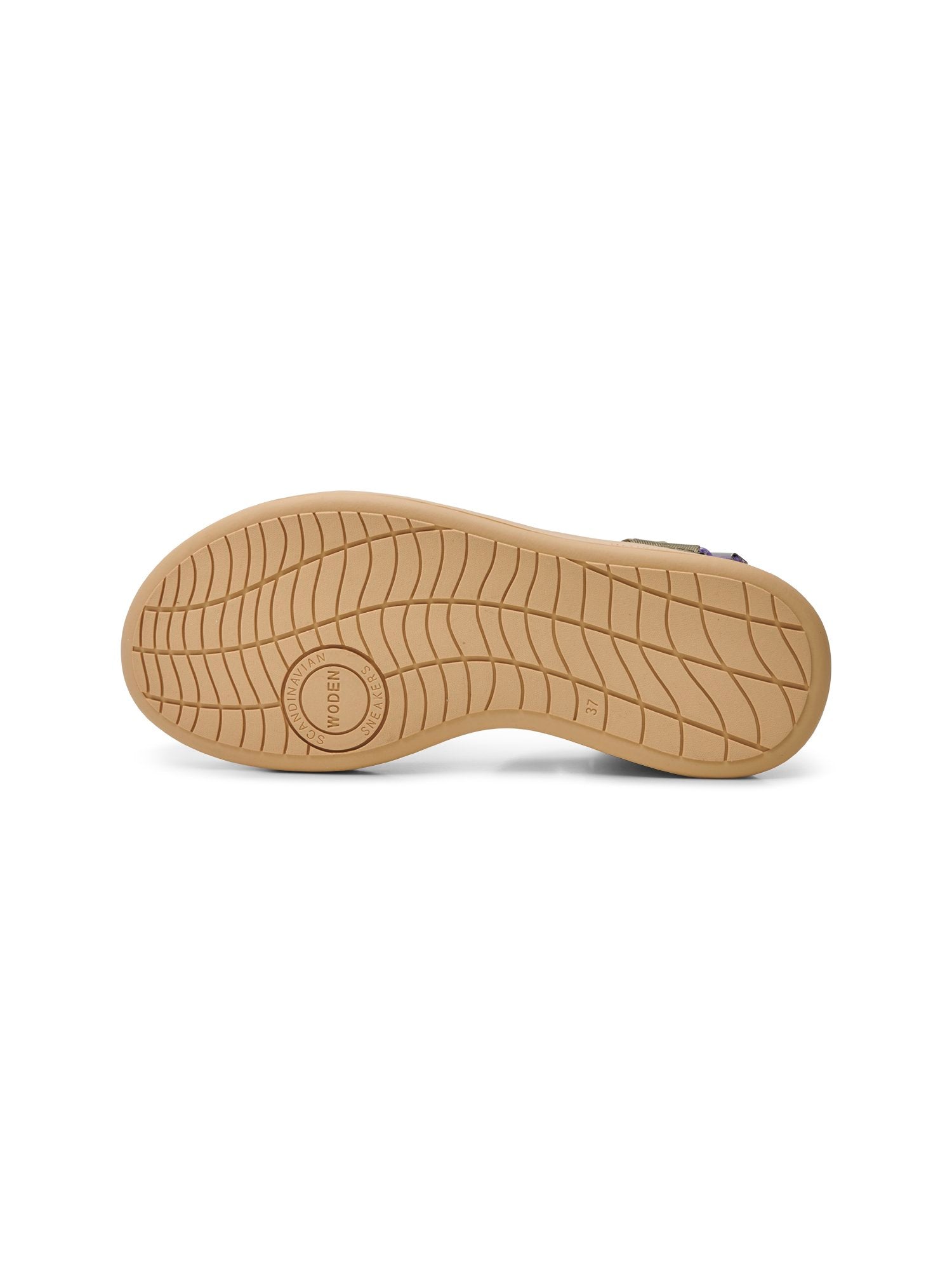 Line Sandal Orchid Dark olive | Woden