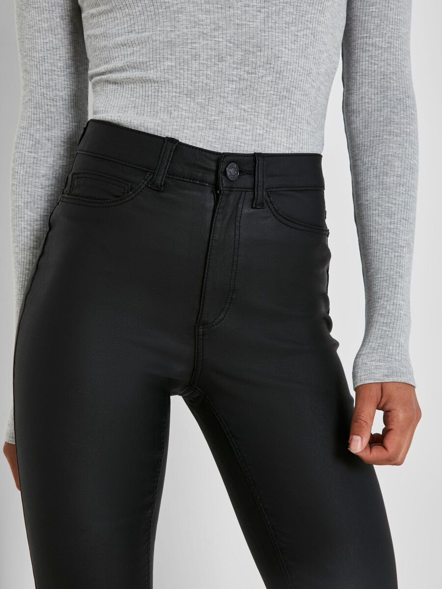 Callie Coated Jeans | Noisy May