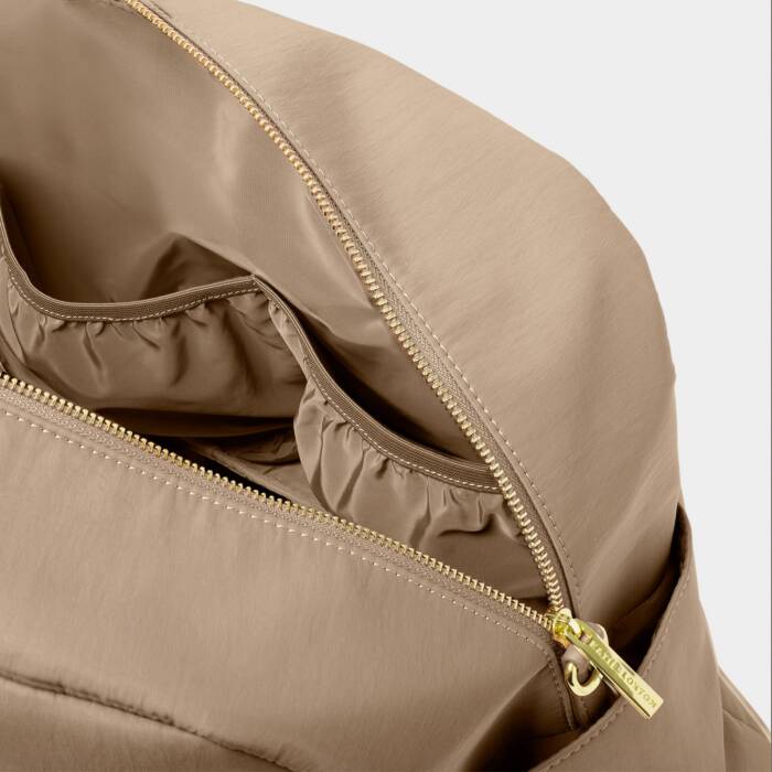 Nylon Everyday Holdall Bag Taupe | Katie Loxton