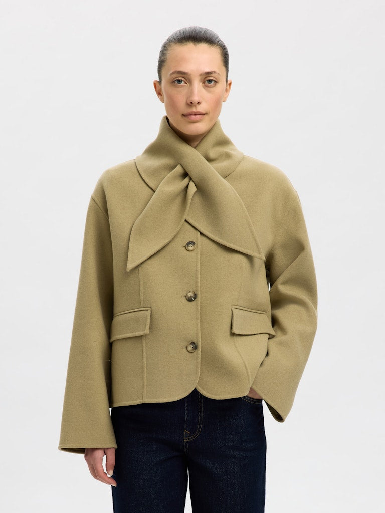 Jula handmade scarf Jacket | Selected Femme