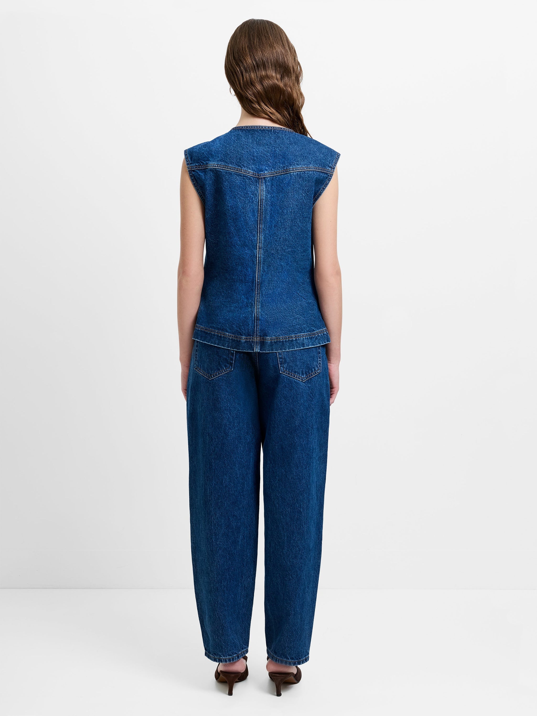Dallas Denim Waistcoat|French Connection