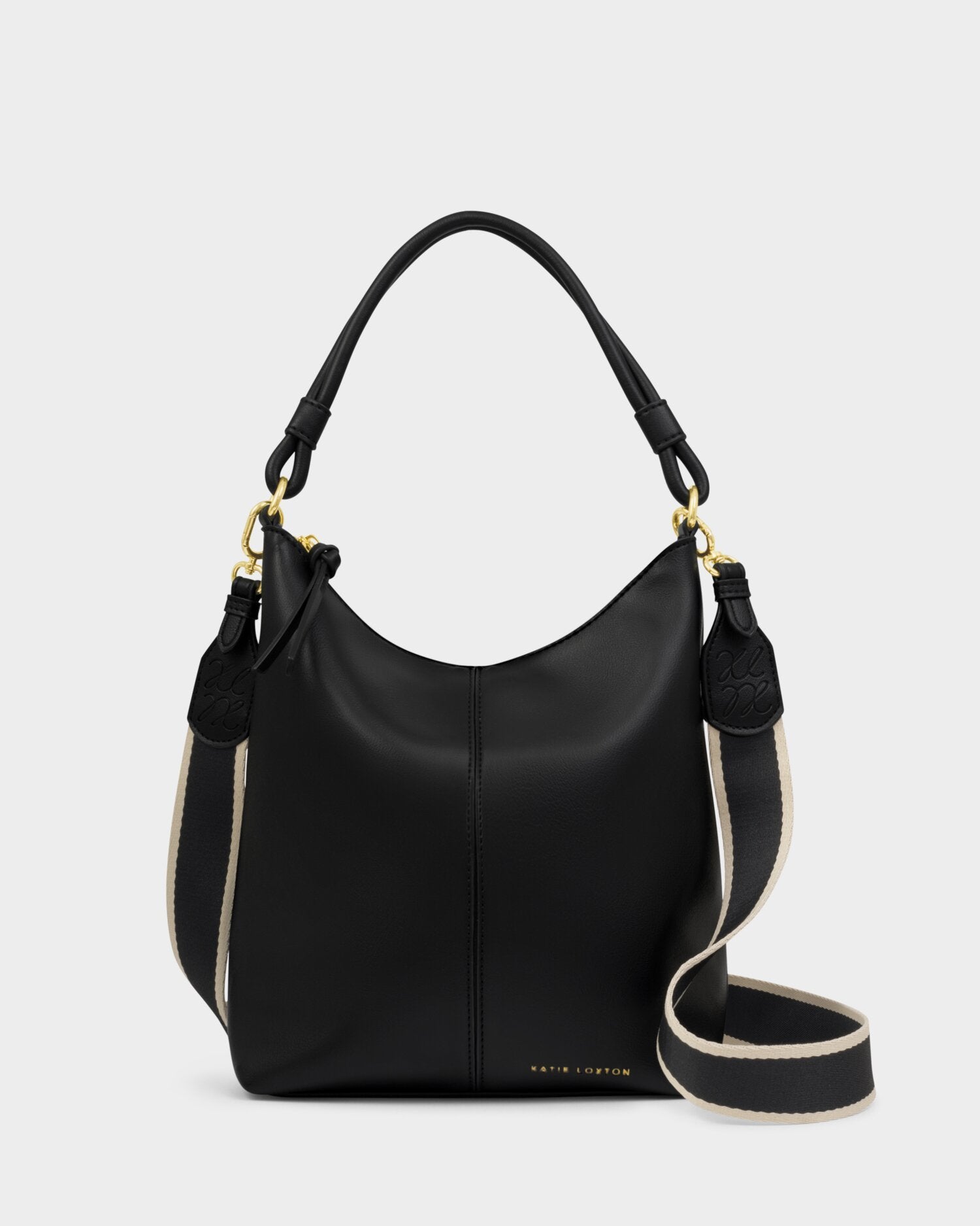Hallie Satchel Bag Black | Katie Loxton