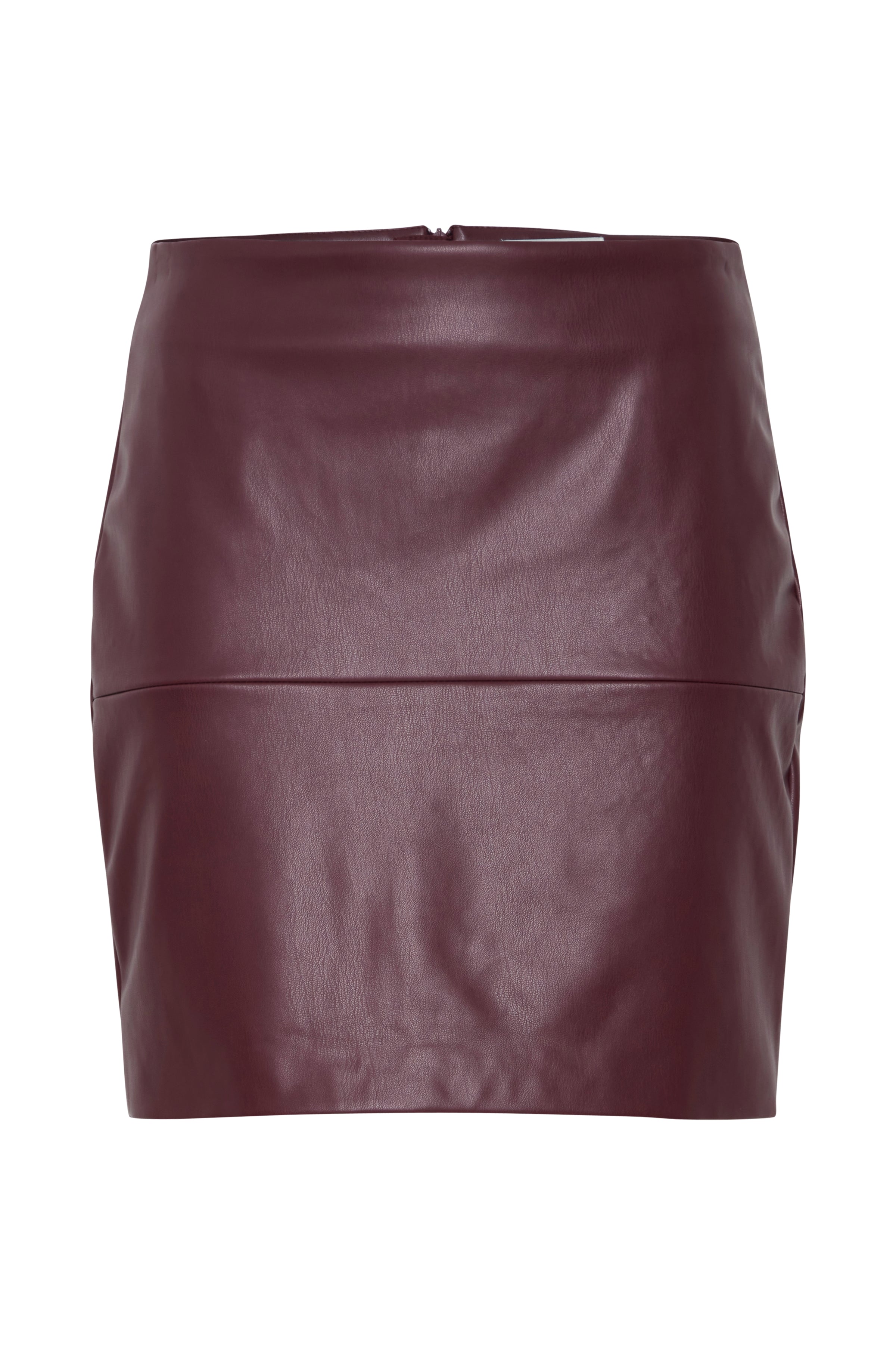 Ihcomano burgundy leather skirt | Ichi