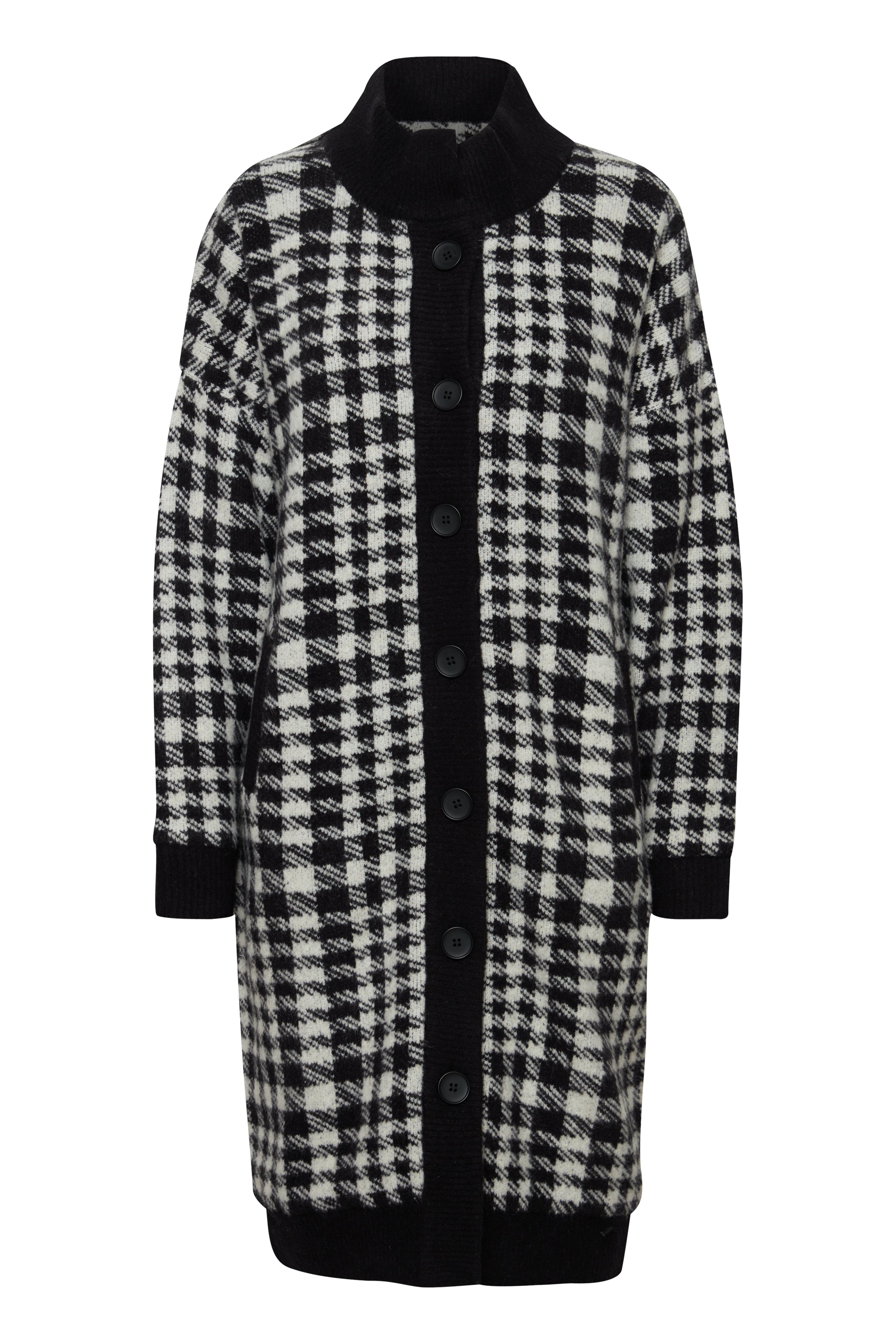 Ihazito black and white checkered coat | Ichi