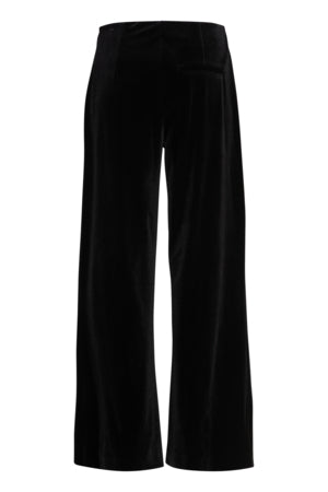 Velvetty pants black | Ichi