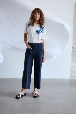 Simonse Navy Trousers | Ichi