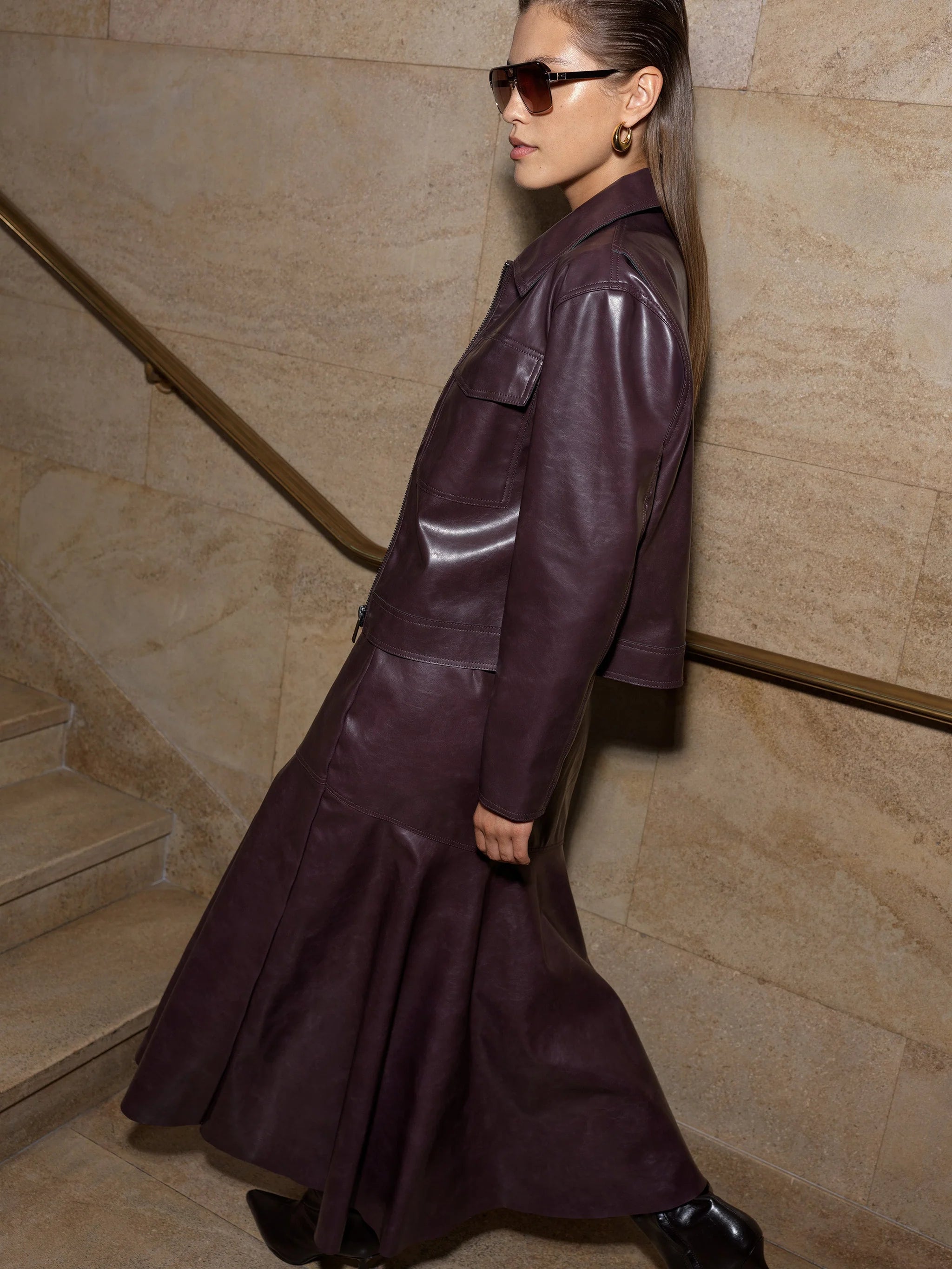 Kayleigh PU Bomber Jacket | French Connection