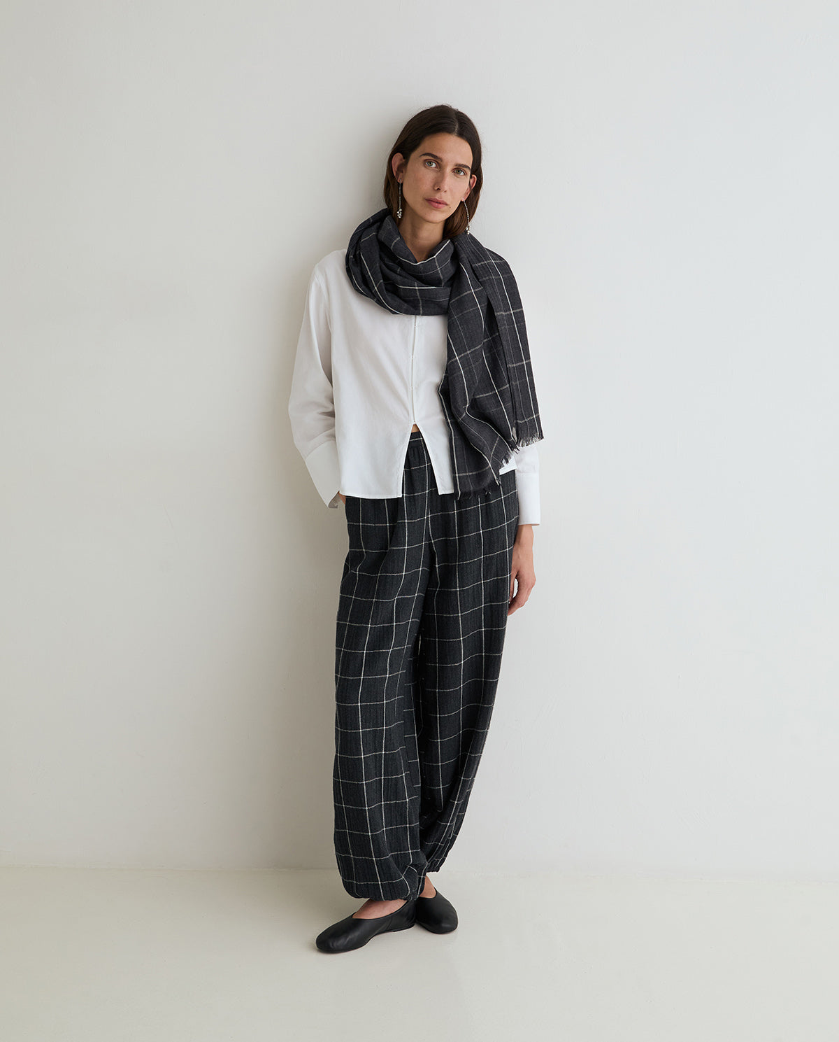 Checked Harem trousers|Yerse