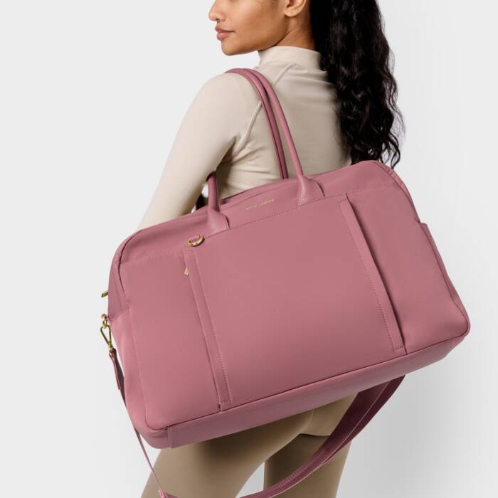 Nylon Everyday Holdall Bag Deep Rose | Katie Loxton