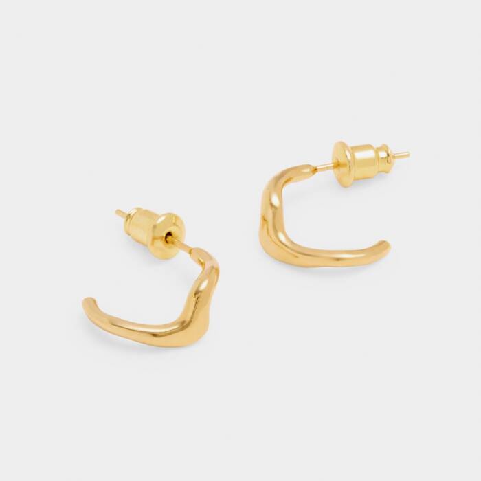 Marina Wave Hoop Earrings | Katie Loxton