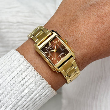Anglee Watch Steel Brown|CLUSE