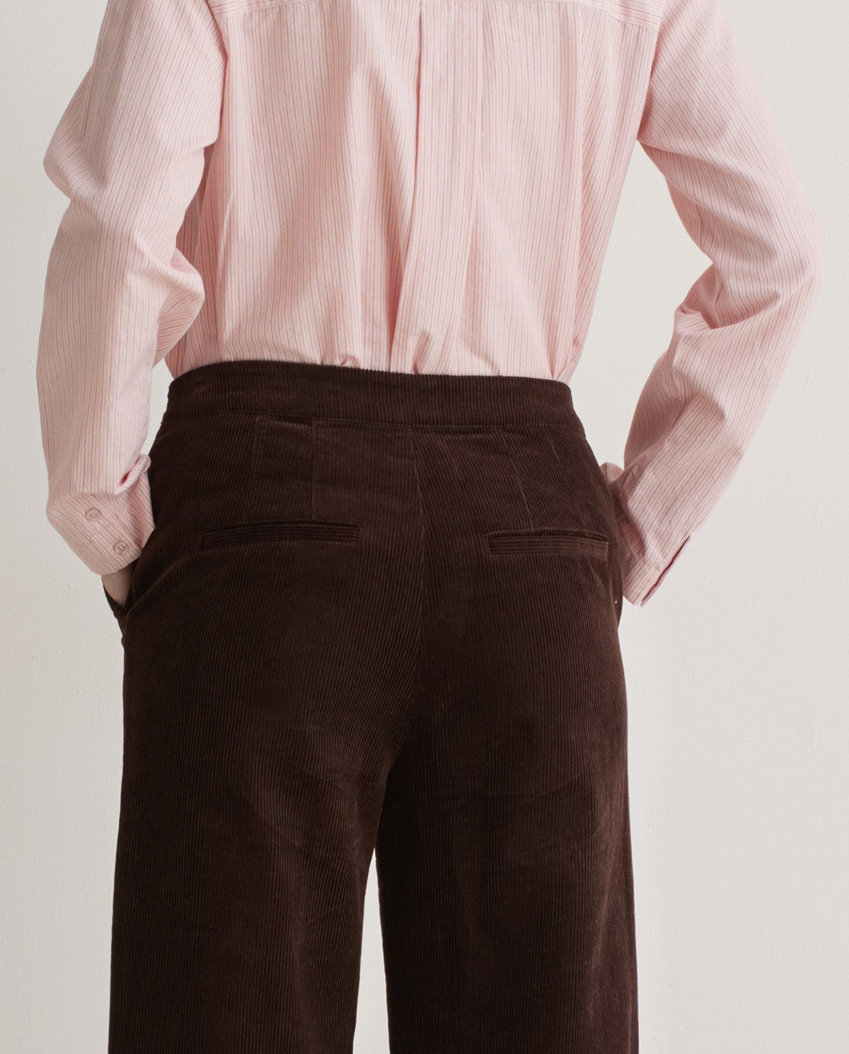 Bootcut Chocolate Corduroy Trousers | YERSE