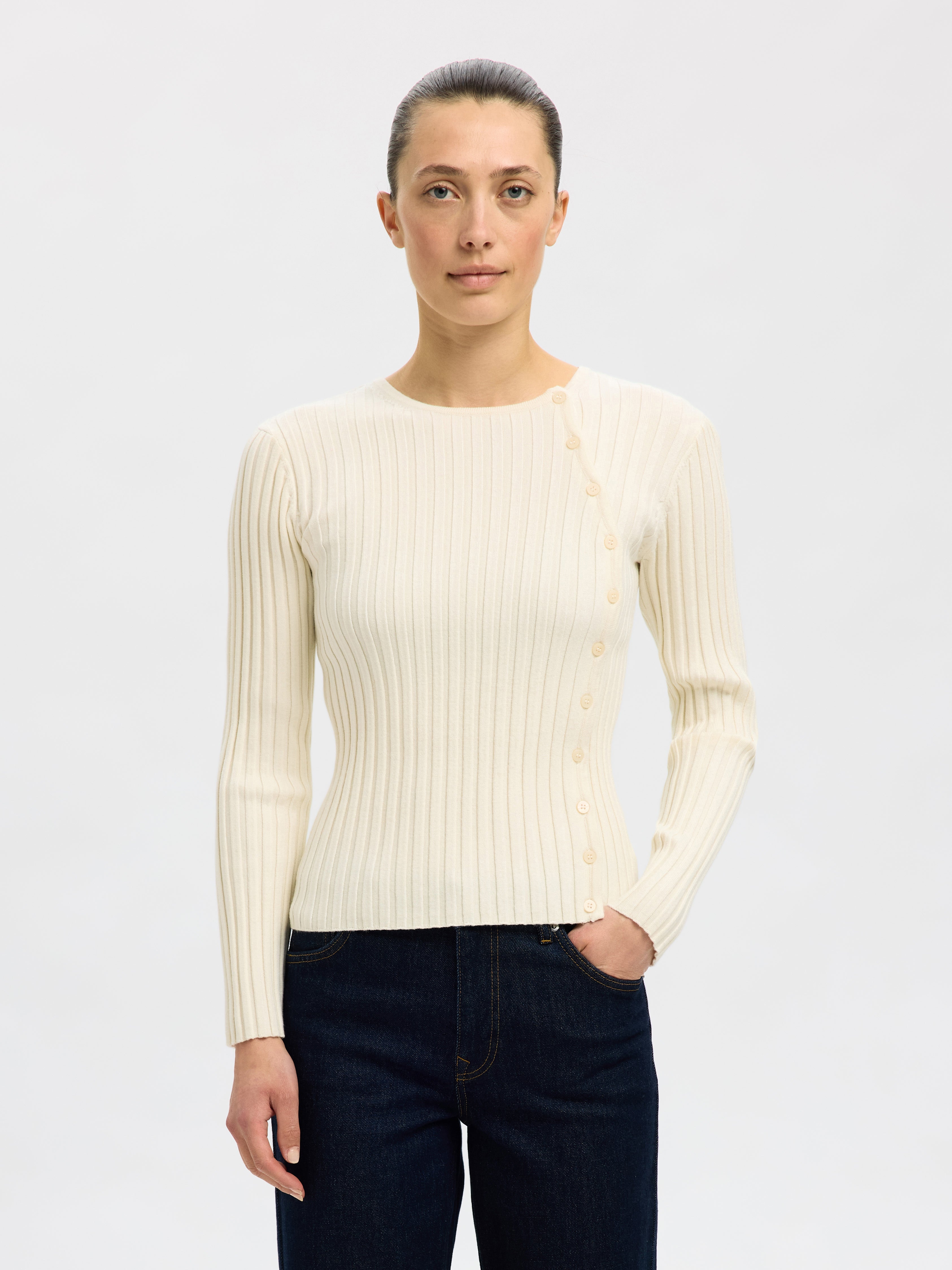 Helen button knit | Selected Femme
