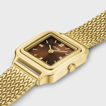 Gracieuse Mini Watch Brown Mesh|Cluse