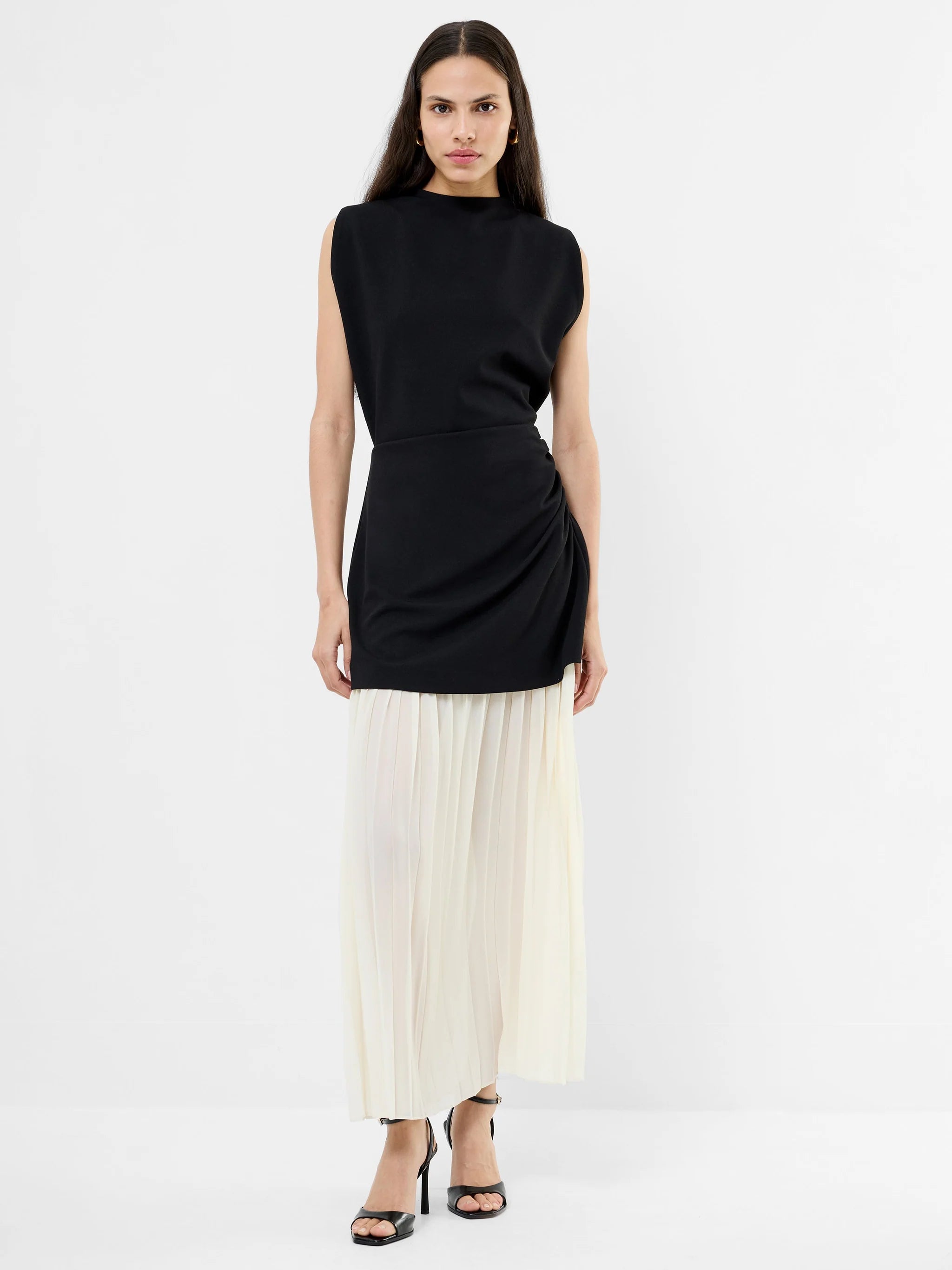 Zion Pleated Skirt Dress | French Connection