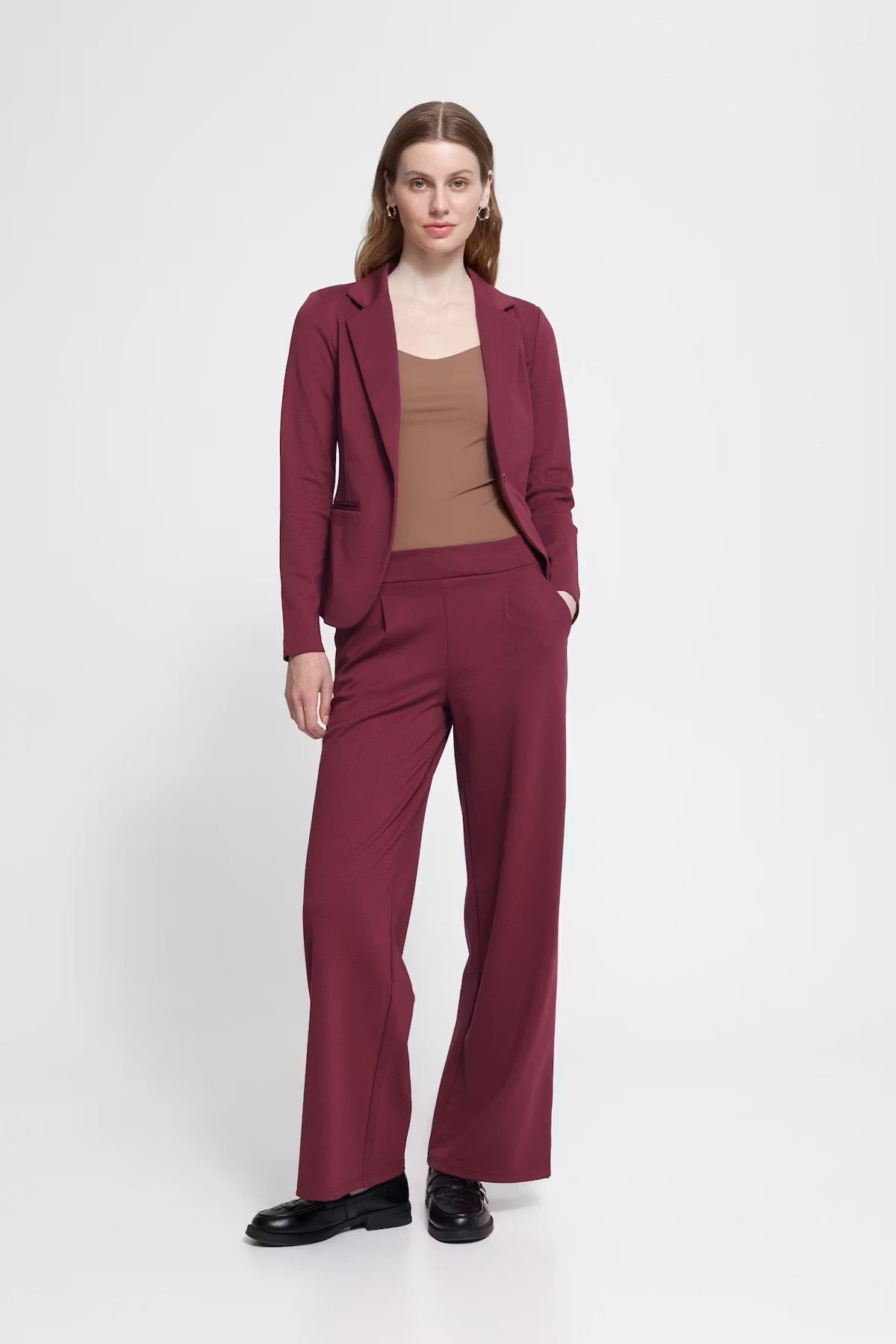 Kate Wide Pants Rhododendron|Ichi