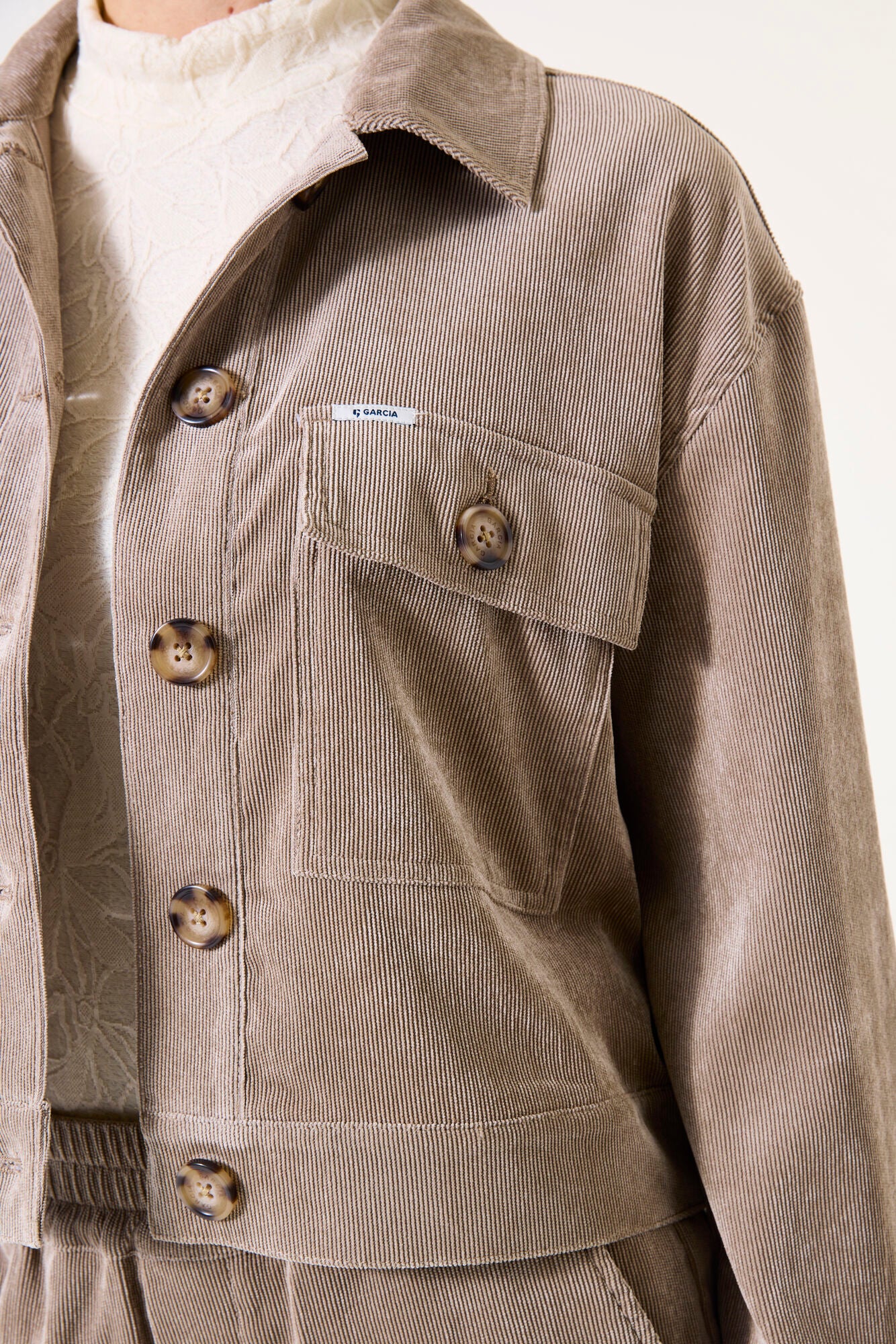 Taupe Cord Jacket | Garcia