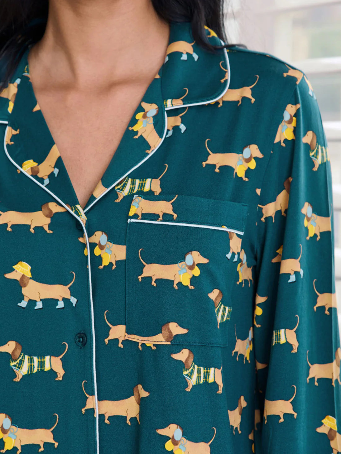 Chelsea Peers| Sausage Dog print PJs