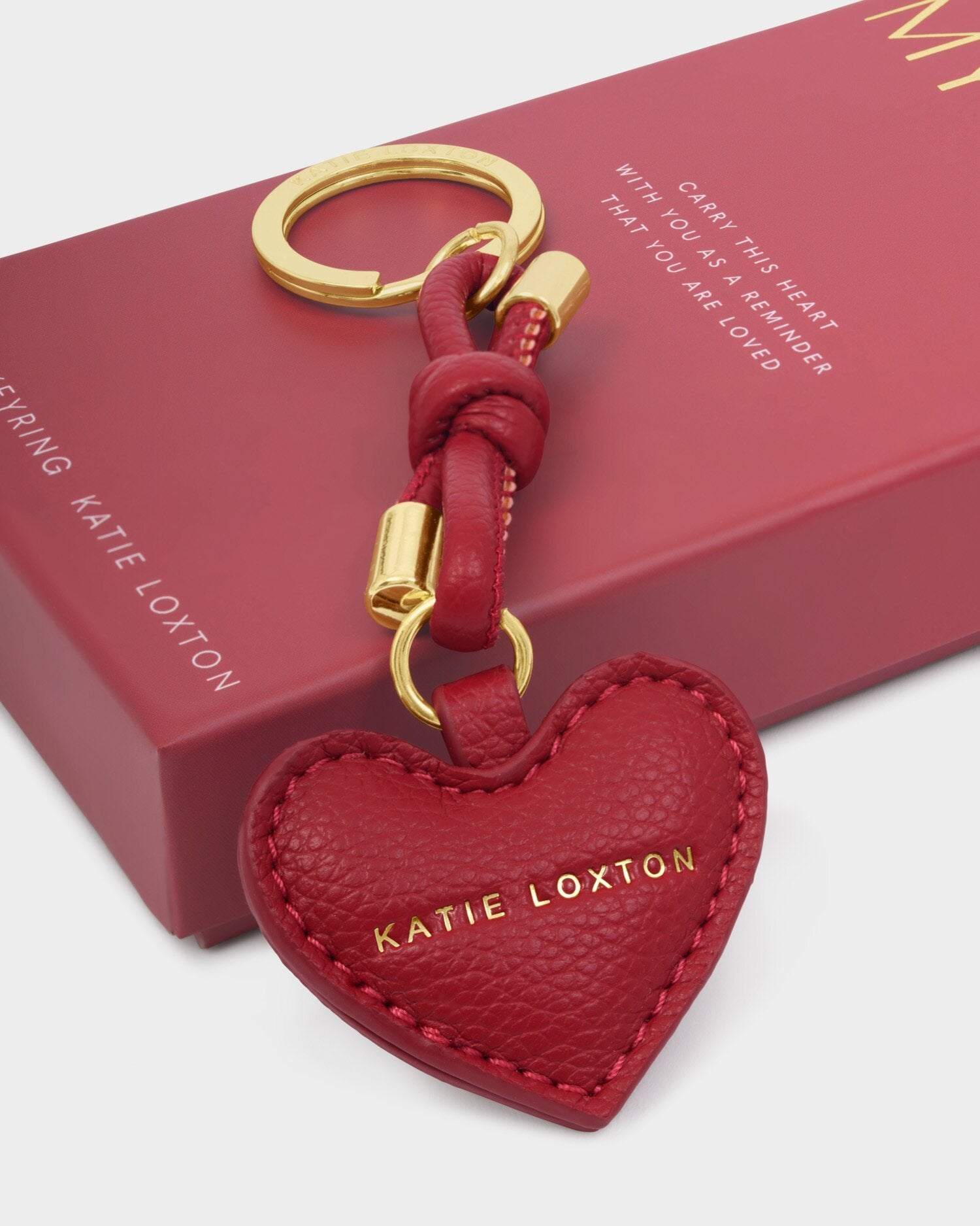 Red Gift Boxed Keyring | Katie Loxton