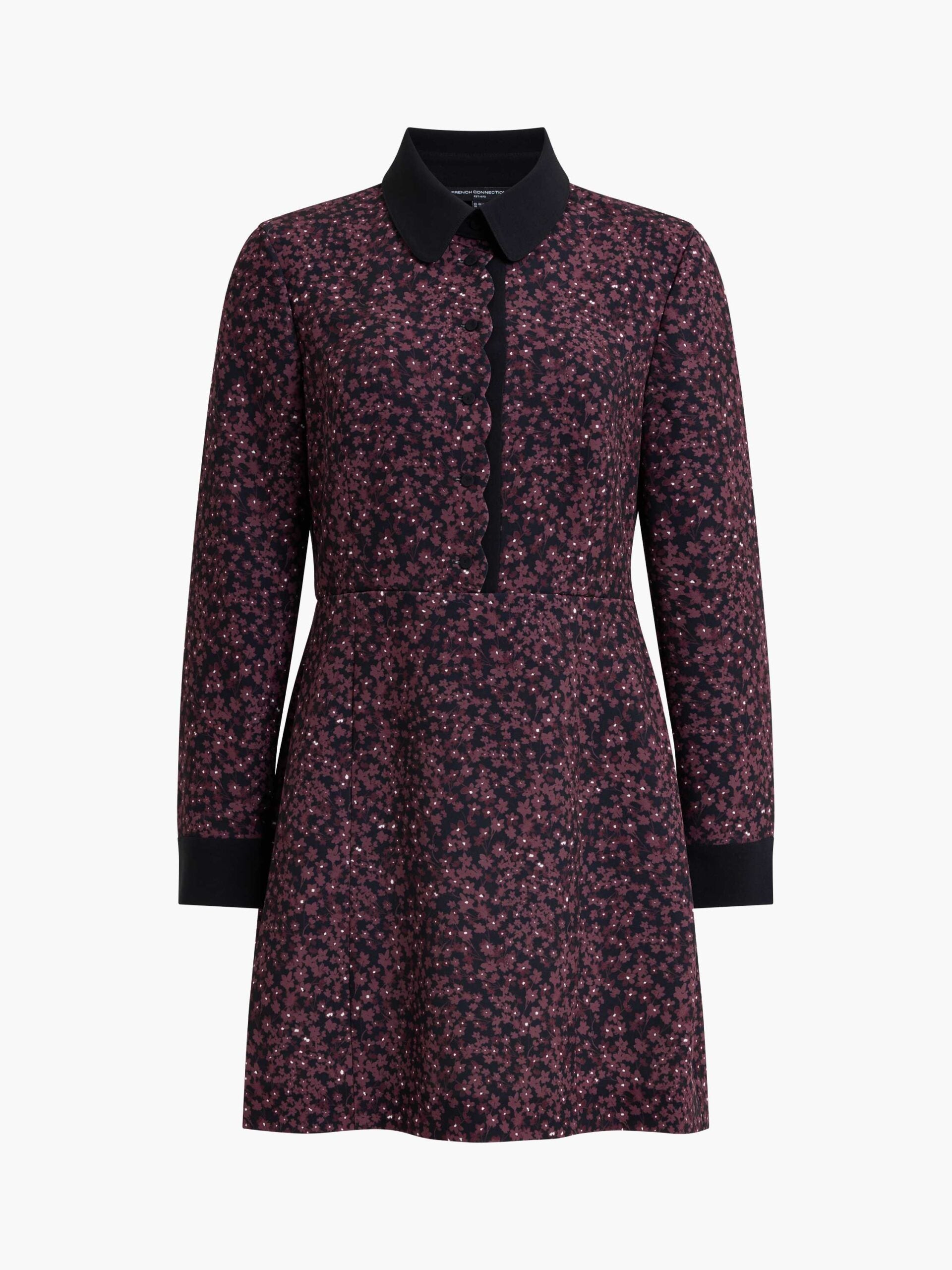 Audrey Miles Scalloped Placket Dress | French Connection