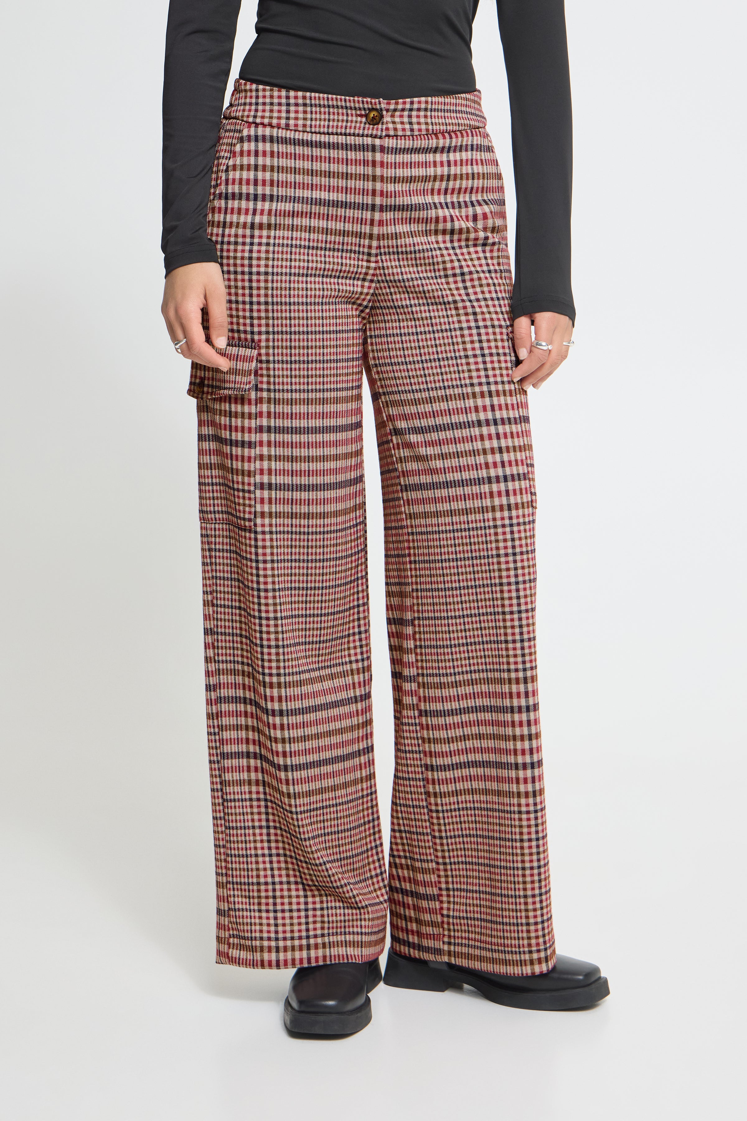 Kate Checkit Pants|Ichi