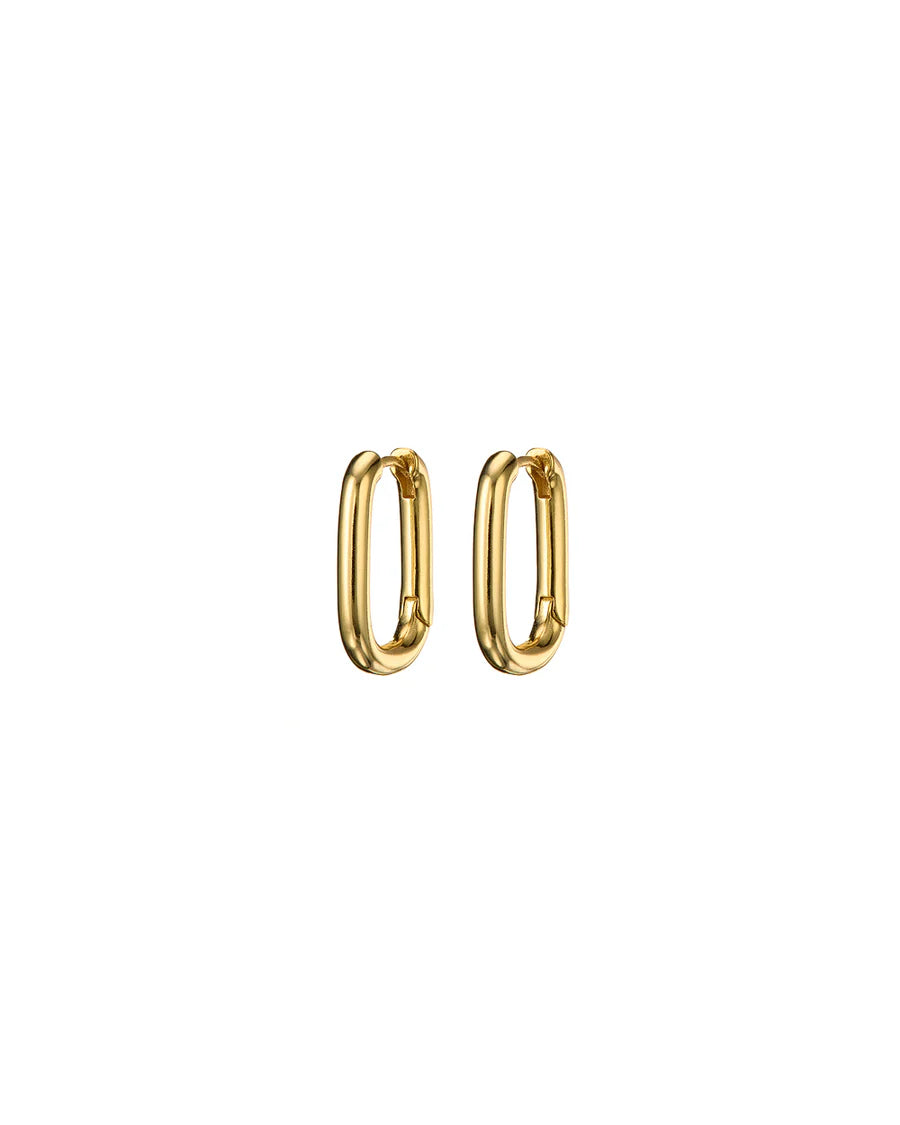 Chunky oval huggie | Mary K