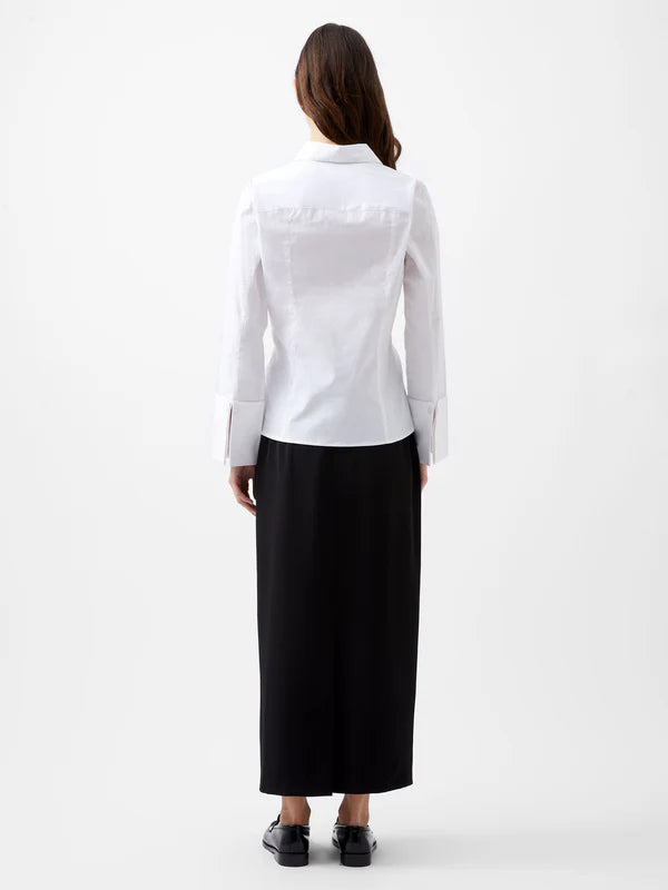 Isabelle poplin classic white shirt | French Connection