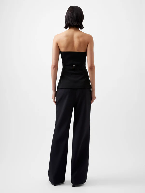 Harrie suiting strapless black top | French Connection