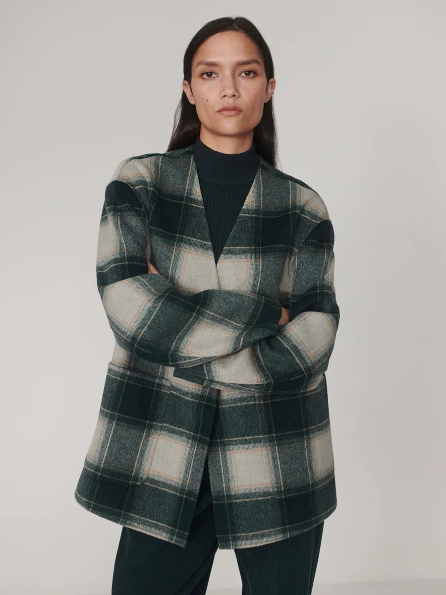 Alderton Check Scarf Coat | Varley