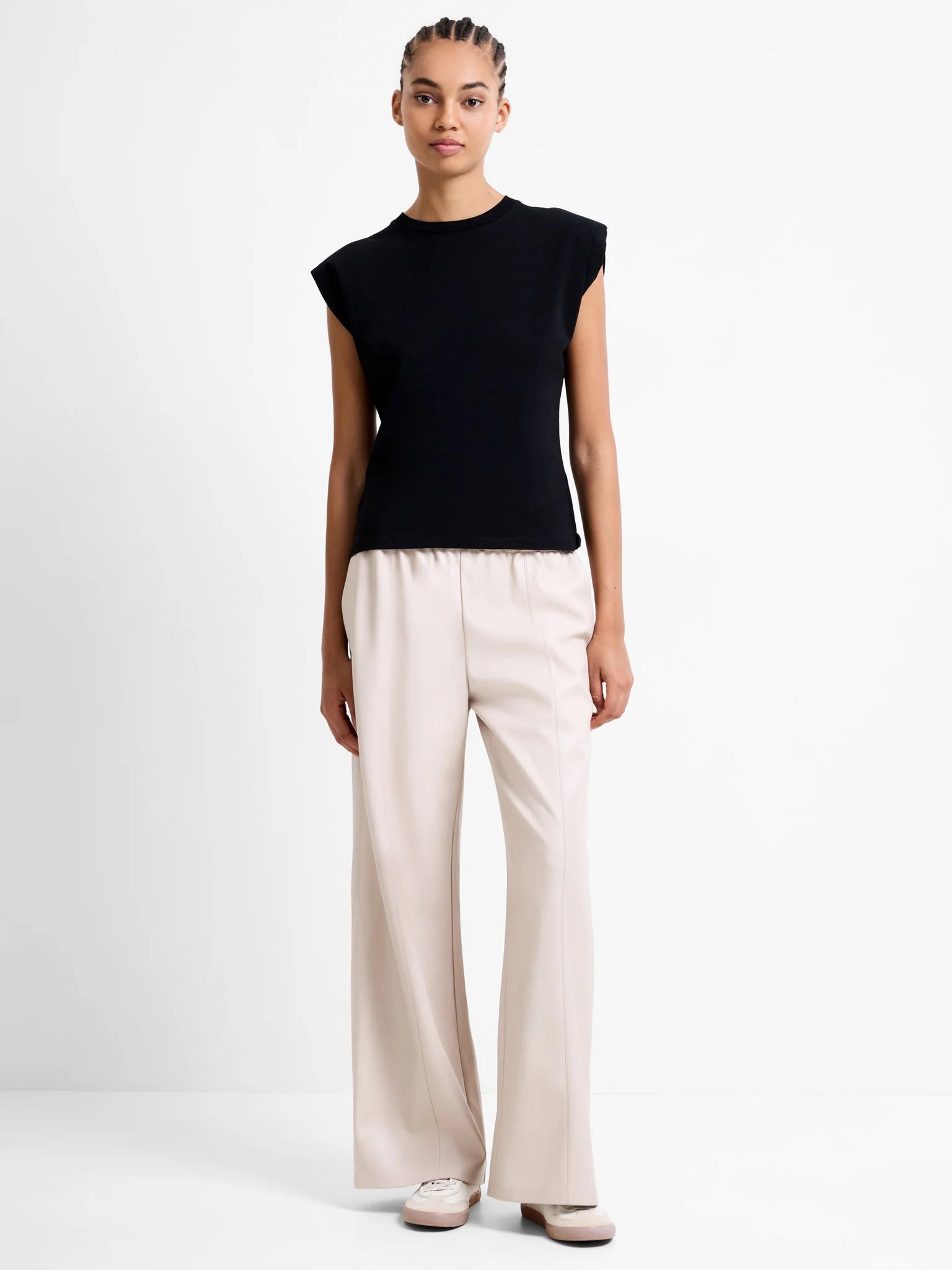 Tasher PU Wide Leg Trousers | French Connection