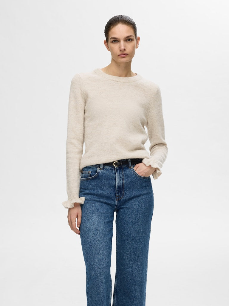 Lulu frill cuff knit | Selected Femme