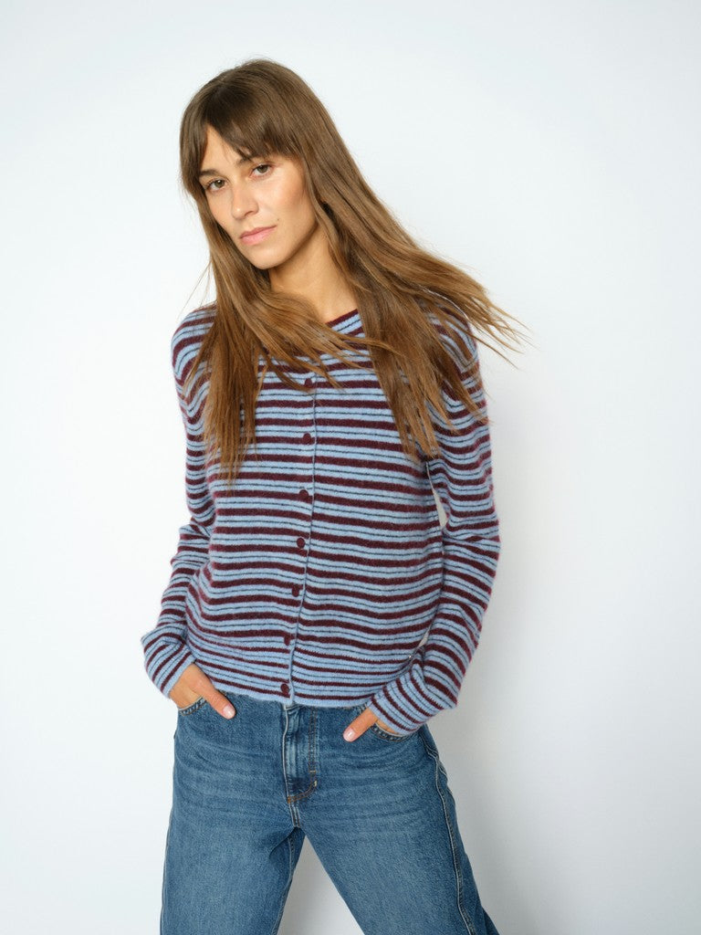 Milvi Stripe Cardigan|Mos Mosh