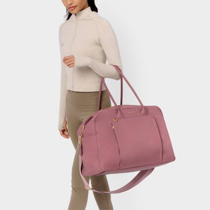 Nylon Everyday Holdall Bag Deep Rose | Katie Loxton