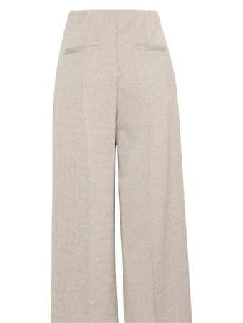 Kate Jacquard Cropped wide pants | Ichi