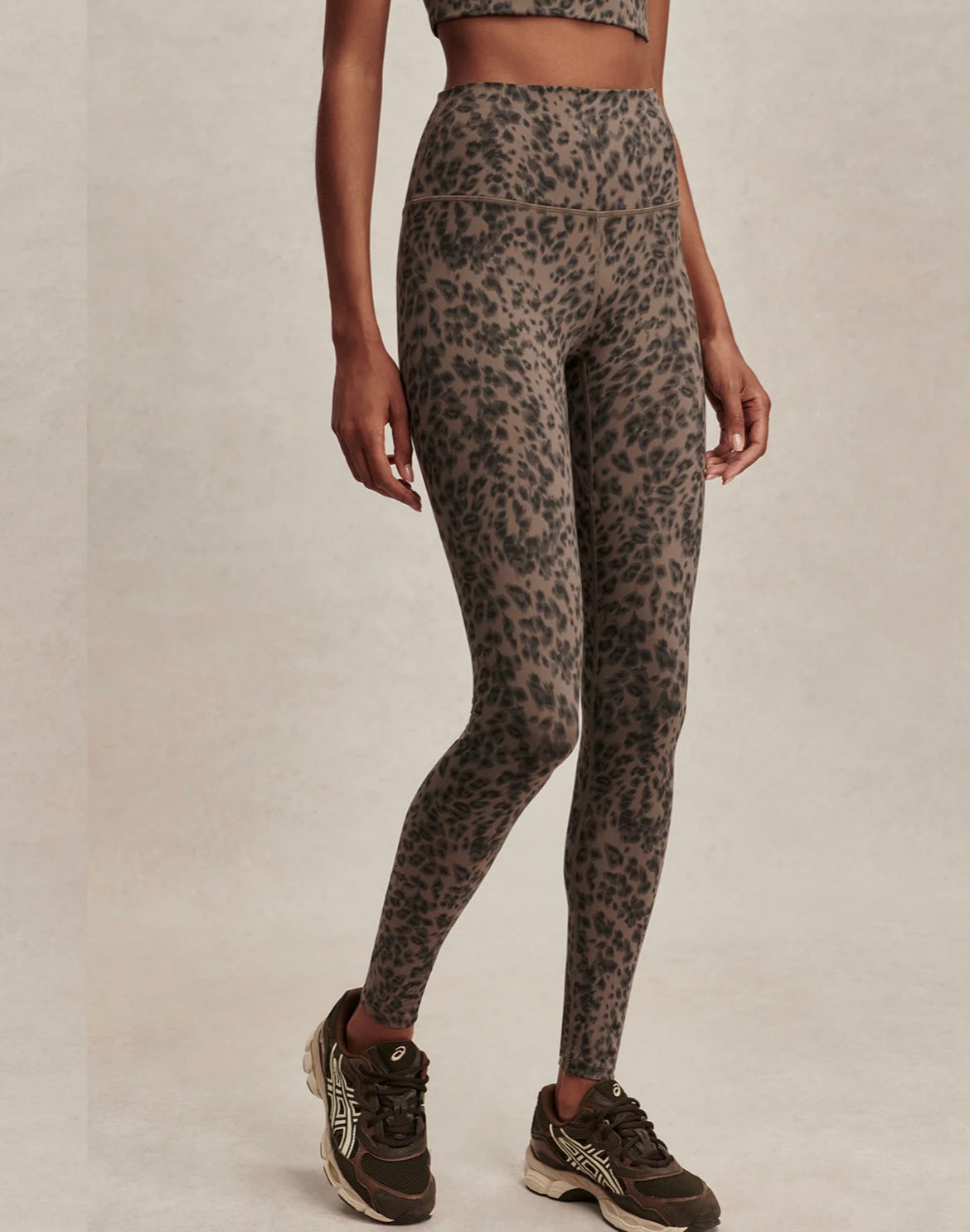 Freesoft high rise leggings brown cheetah | Varley