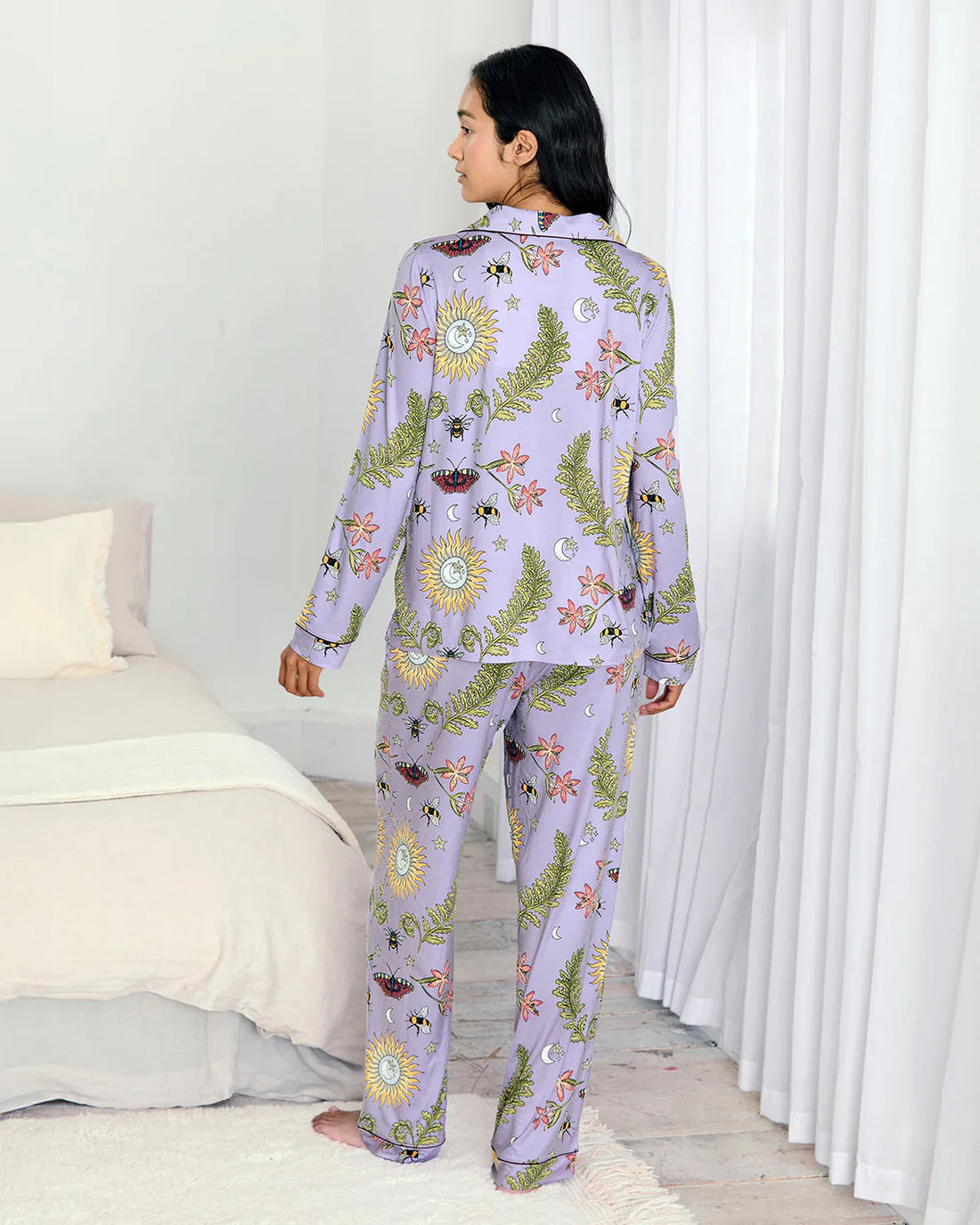 Chelsea Peers| Moonlit forest print PJs