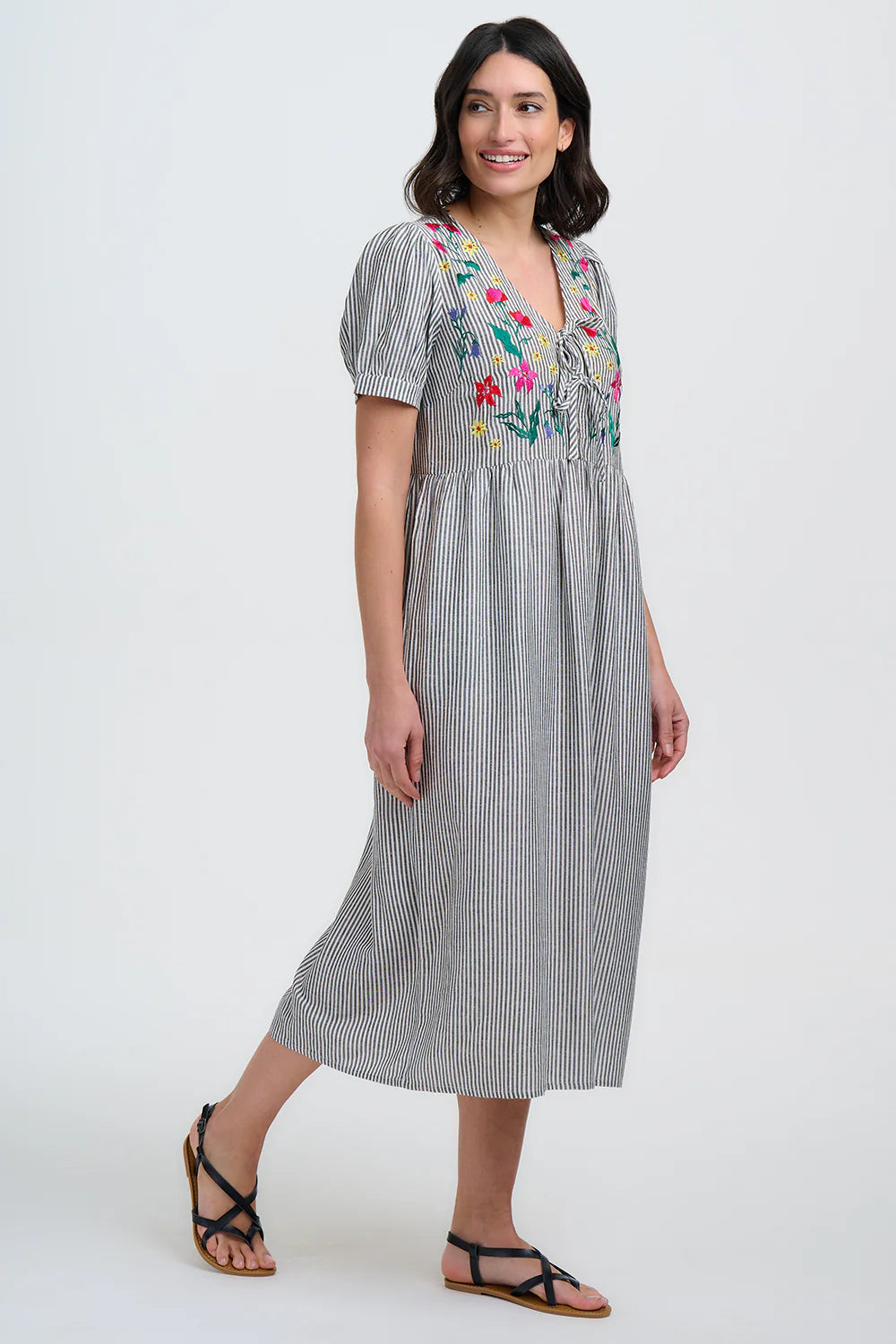 Ruby Midi Smock Dress|Sugarhill