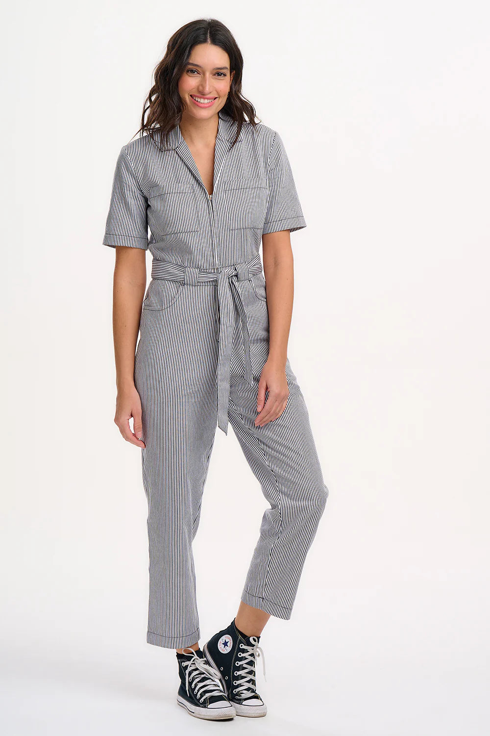 Meredith stripe boiler suit | Sugarhill Brighton