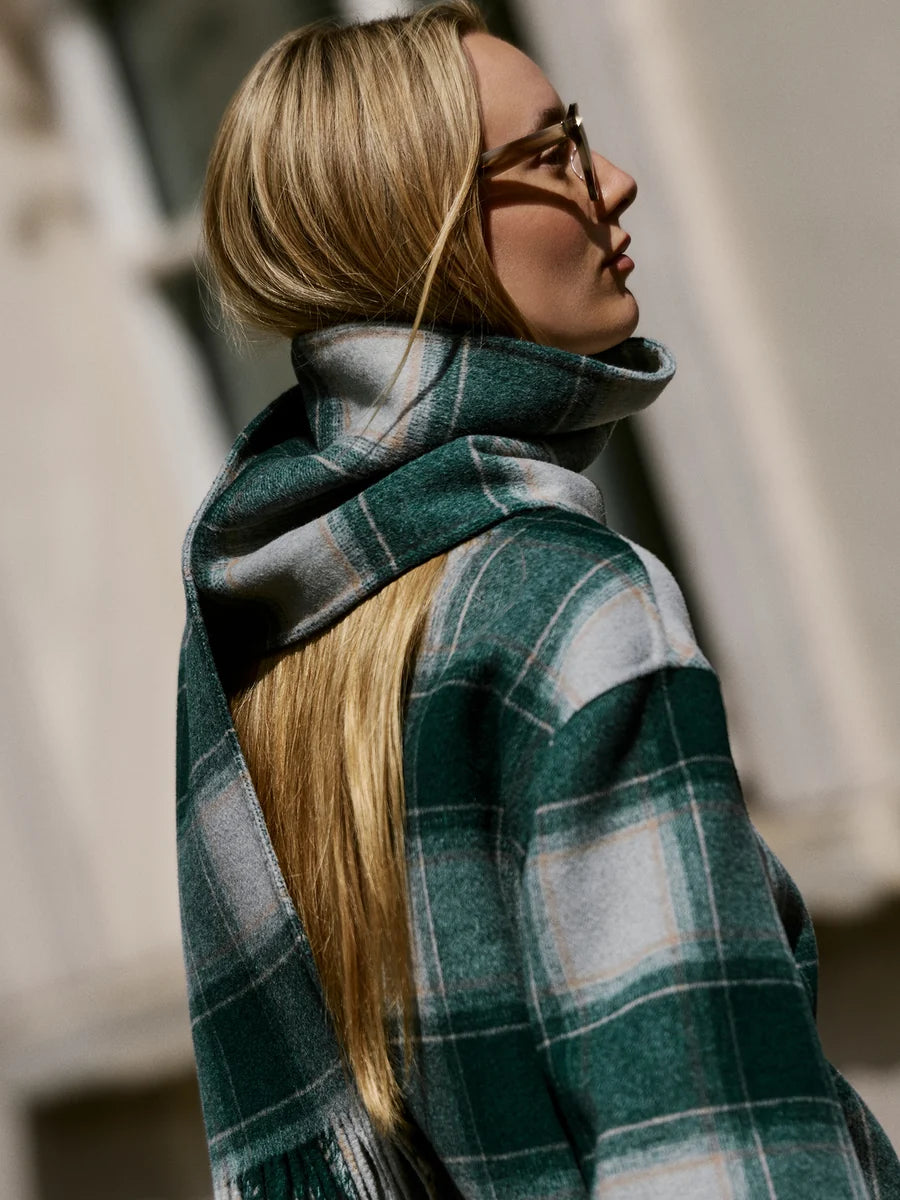 Alderton Check Scarf Coat | Varley