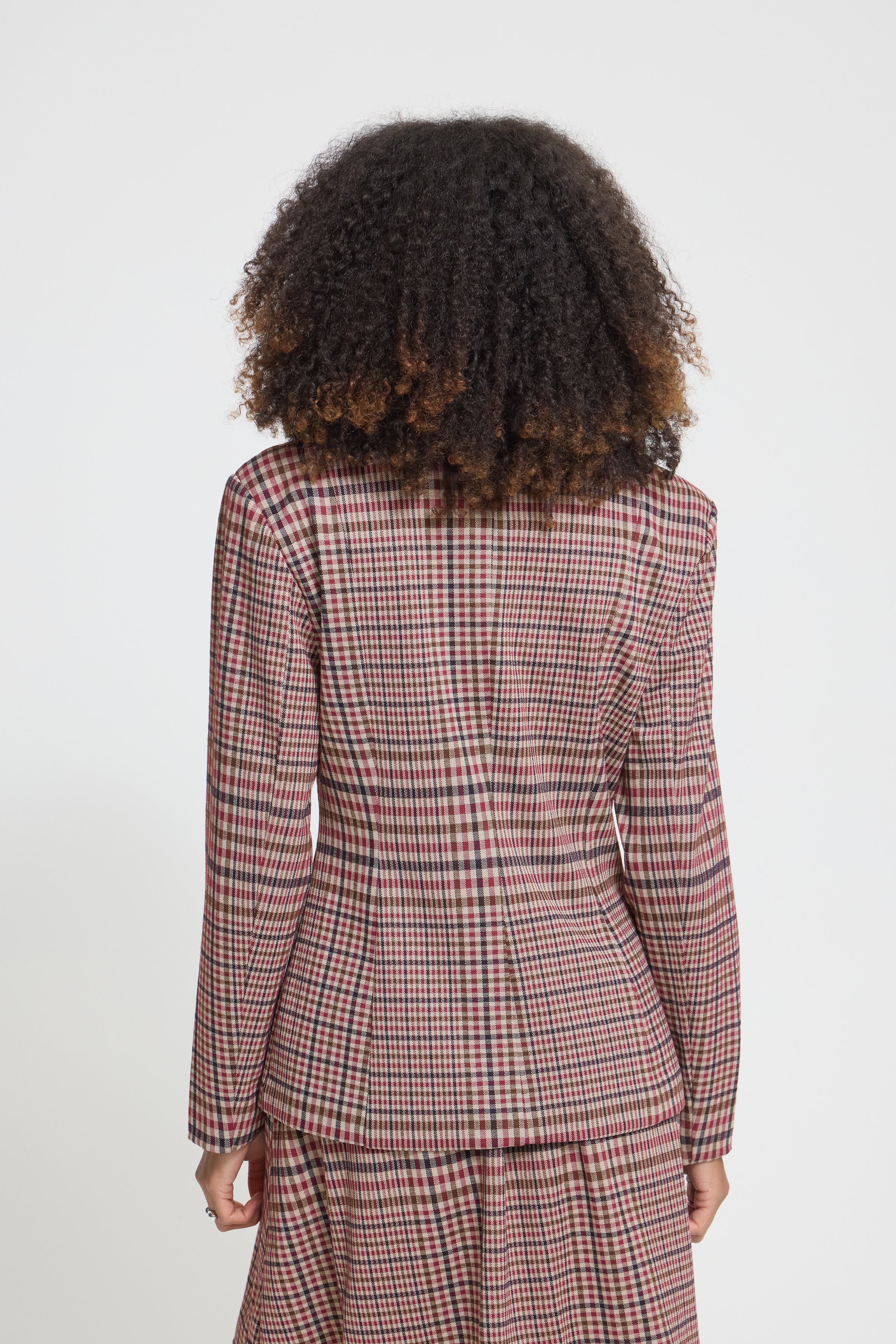 Kate Checkit Blazer|Ichi