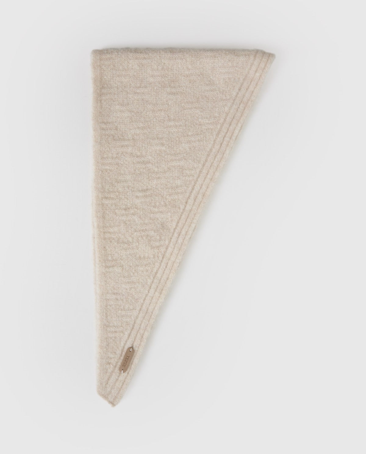 Ecru Knitted scarf | YERSE