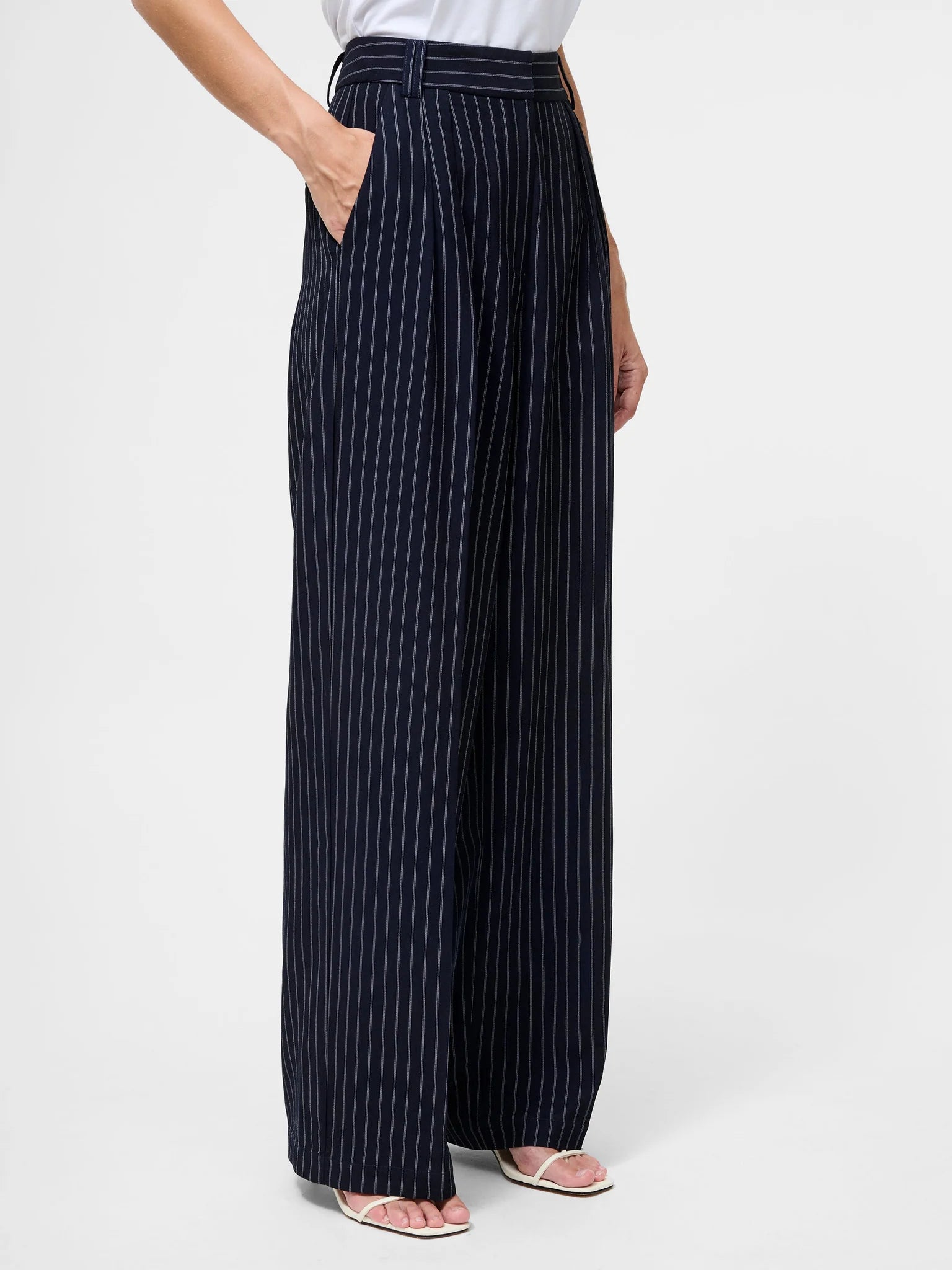 Pinstripe Tailored Trousers | French Connection