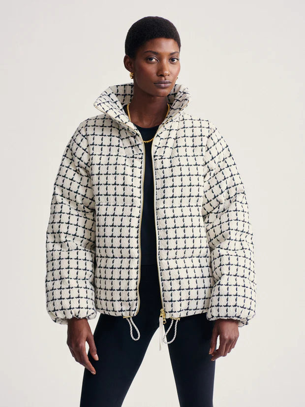 Eugene Check Short Puffer | Varley