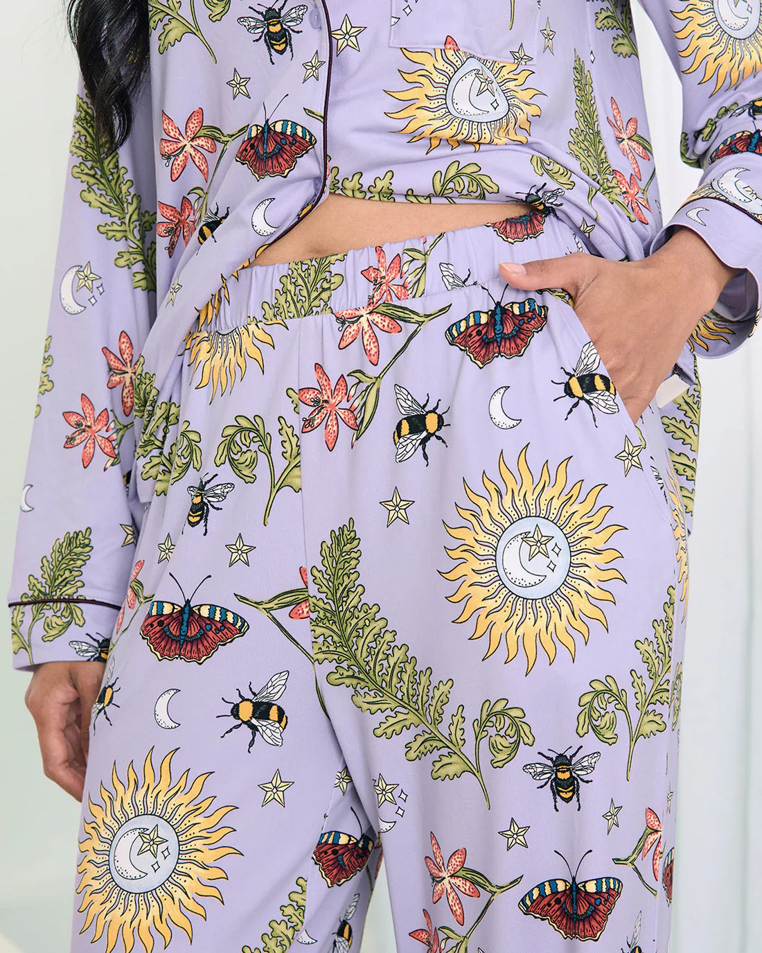 Chelsea Peers| Moonlit forest print PJs