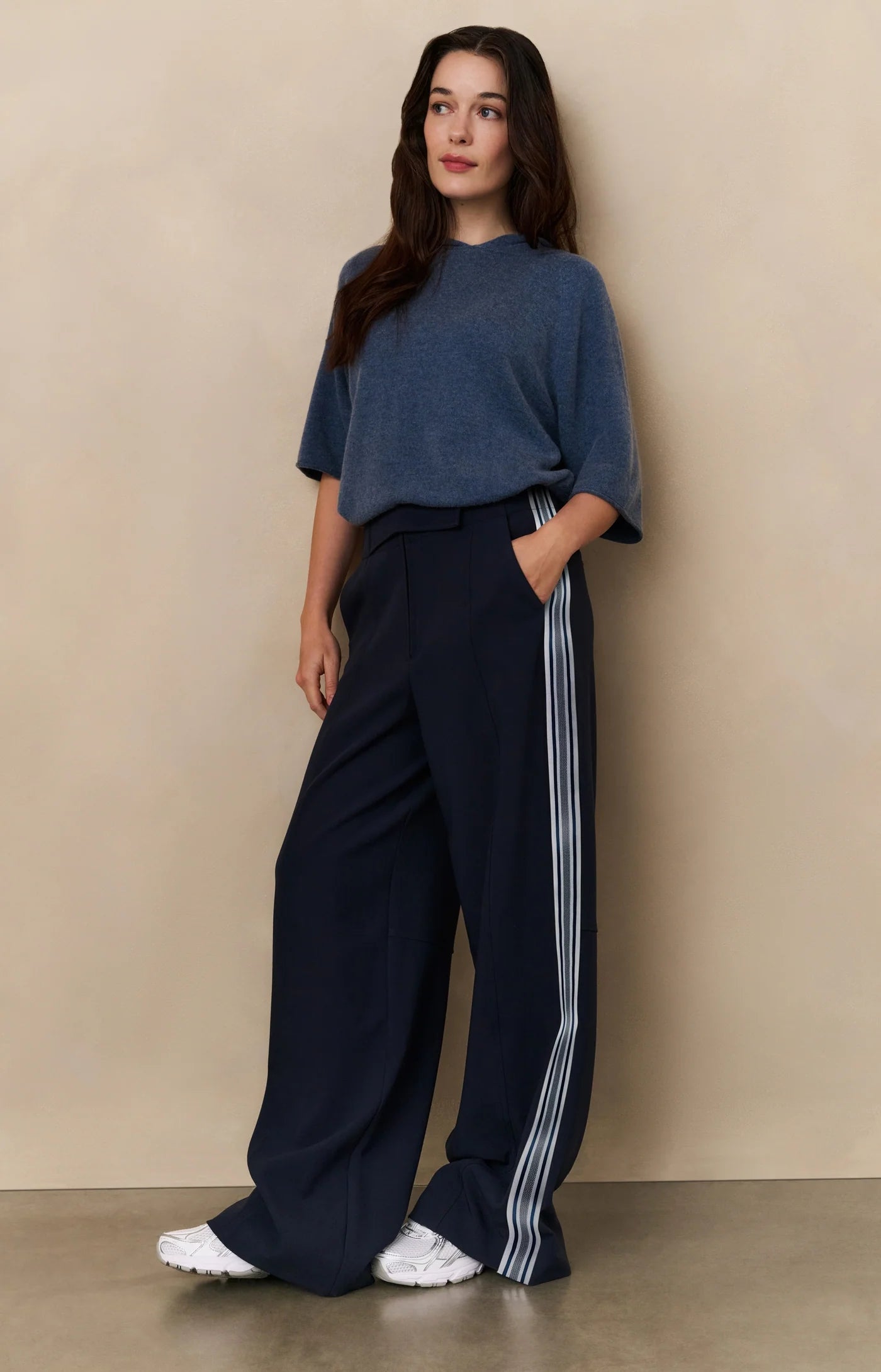 High waist wide leg trouser| YAYA