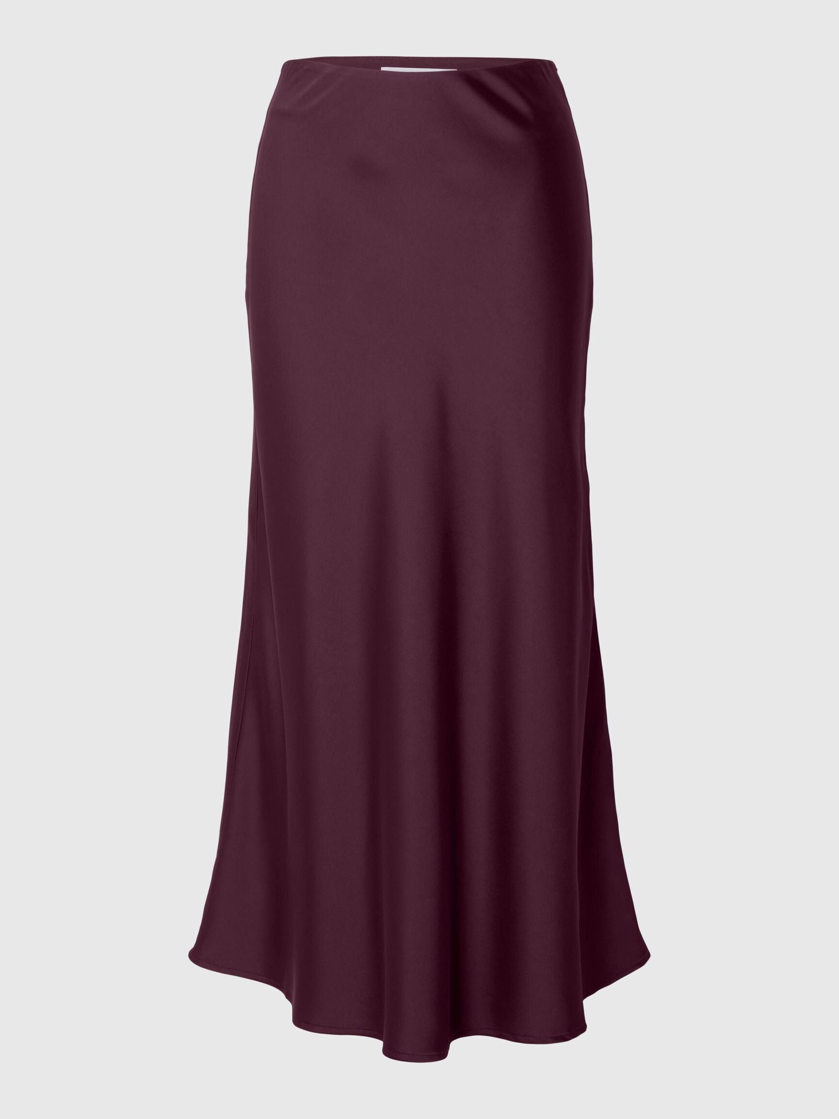 Satin midi Skirt Fig | Selected Femme