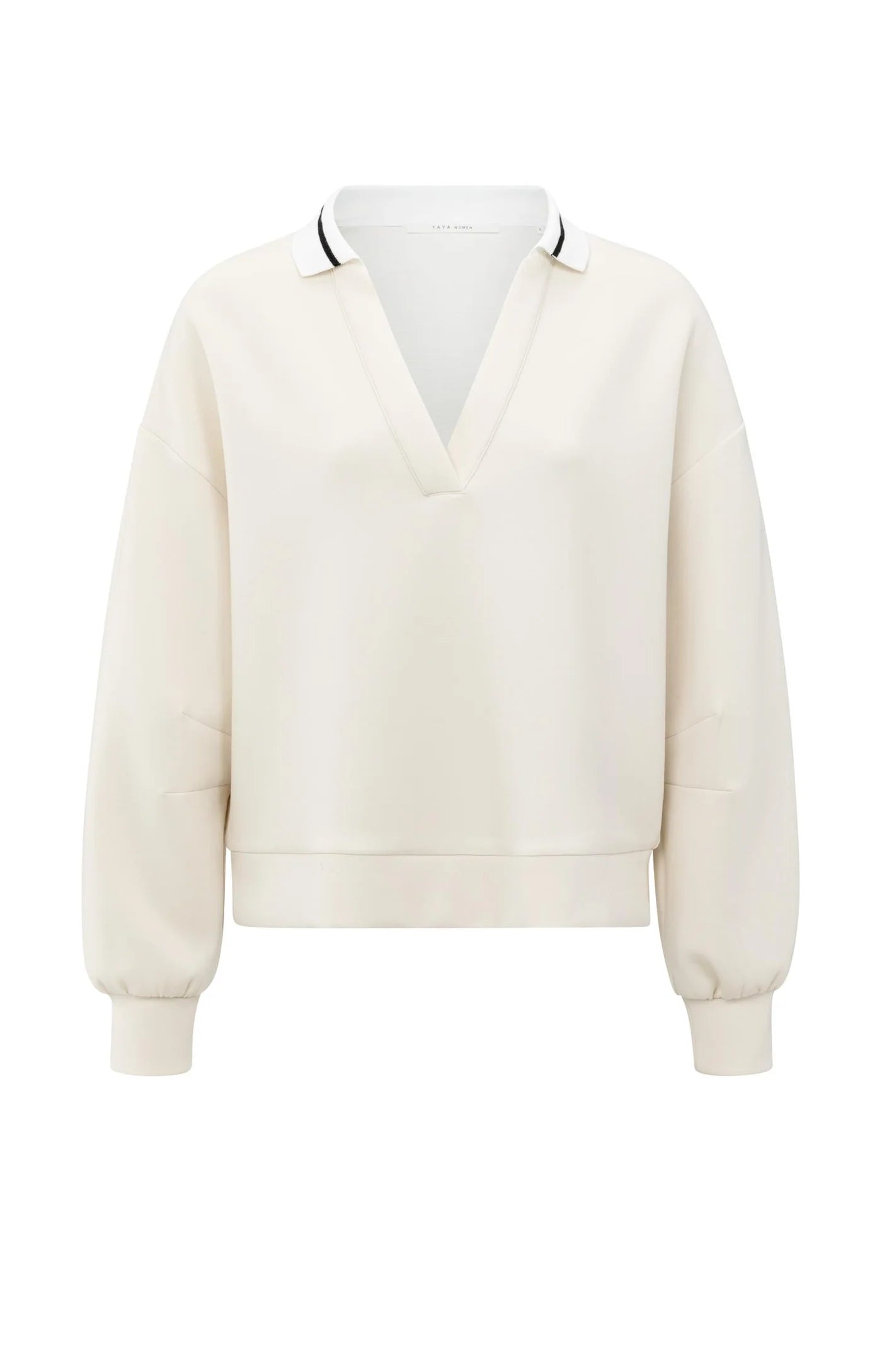 Sweatshirt with polo collar | YAYA